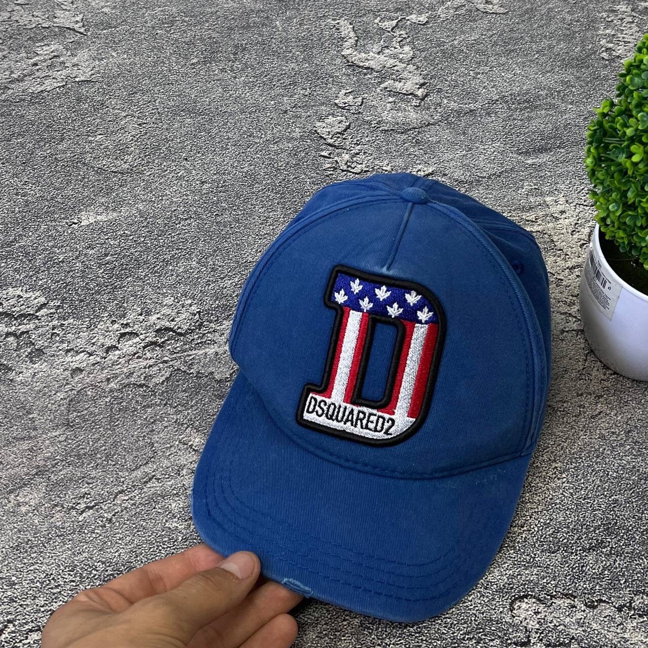 Dsquared2 Vintage DSQUARED2 USA Blue Baseball Y2K Cap Hat Spell Out Size ONE SIZE - 2 Thumbnail