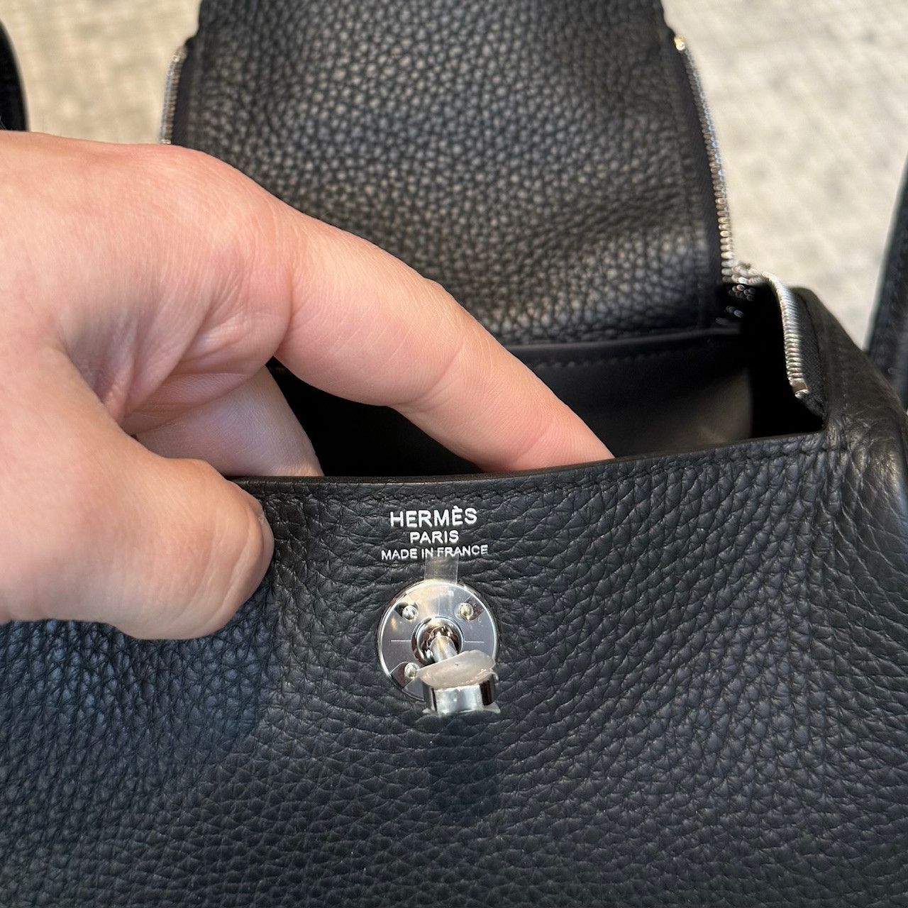 Hermes Hermès 2024 Black Taurillon Mini Lindy 20 Bag Size ONE SIZE - 16 Thumbnail