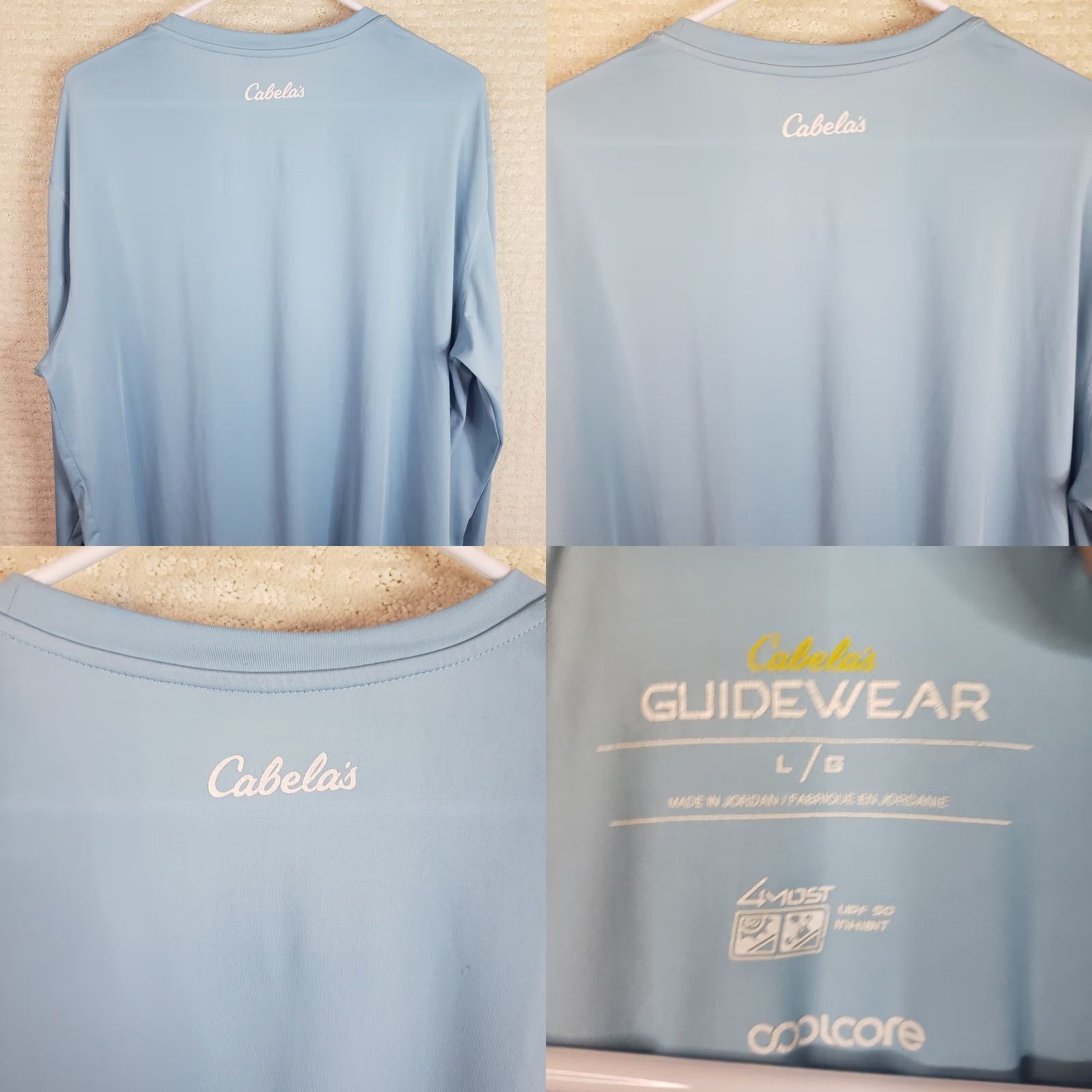Vintage Cabela's Shirt Men's L Guidewear 50+UPF Sun Shirt Long Sleeve Blue Coolcore Size US L / EU 52-54 / 3 - 8 Thumbnail
