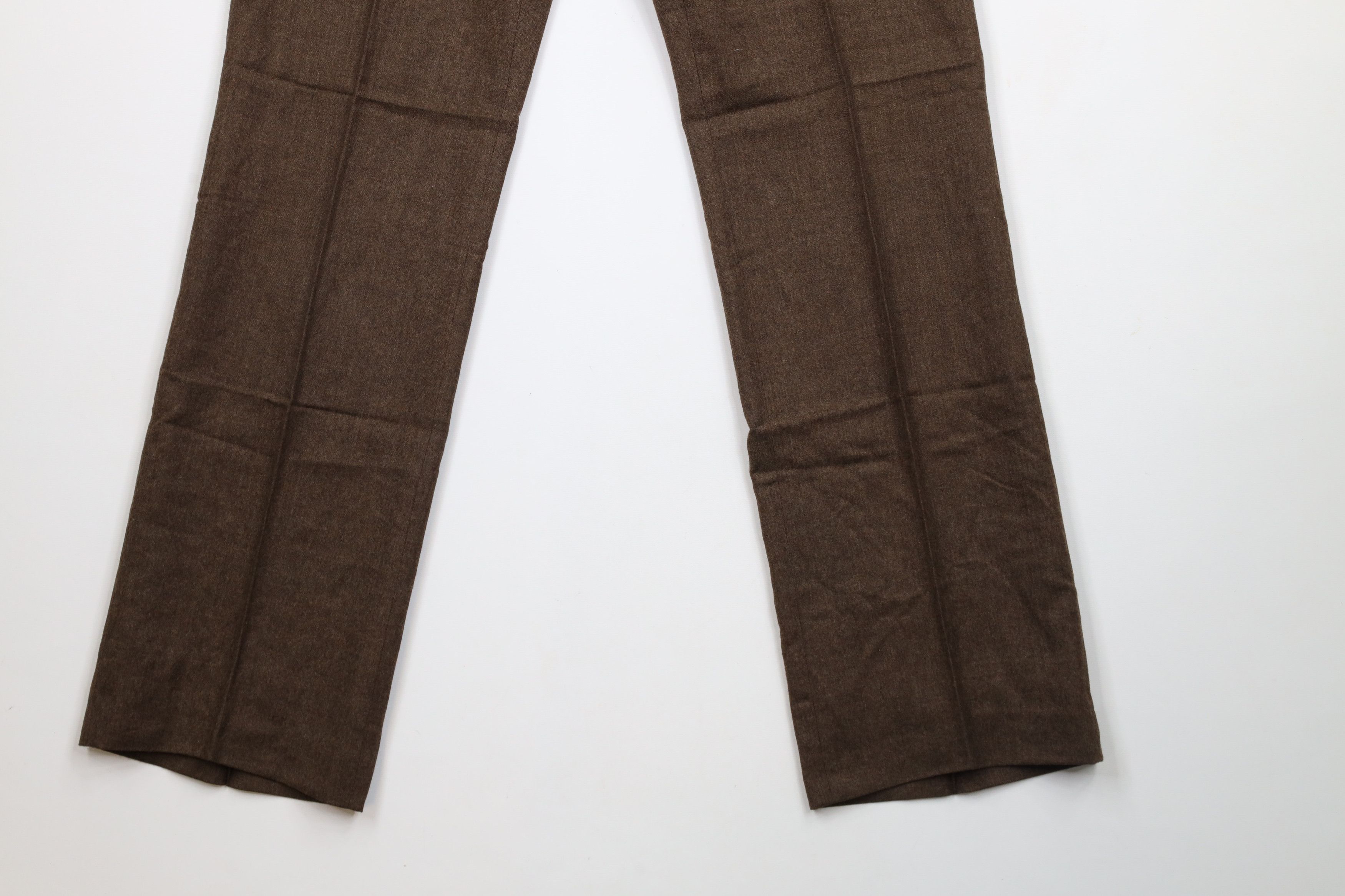 Vintage Vintage 70s Streetwear Blend Flared Chino Pants Brown USA Size US 32 / EU 48 - 4 Thumbnail