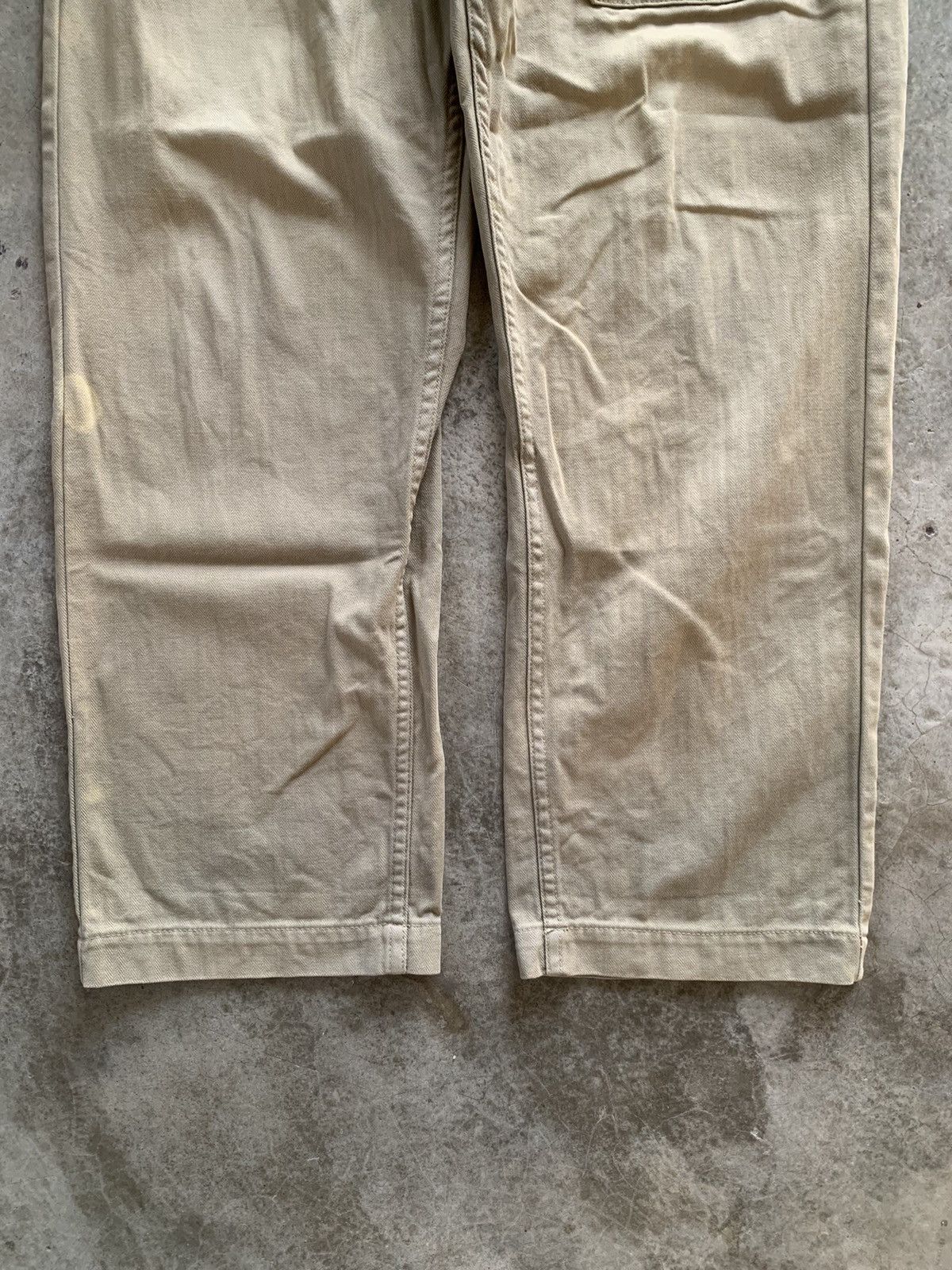 Nigel Cabourn LYBRO by Nigel Cabourn herringbone military design pants Size US 36 / EU 52 - 2 Thumbnail