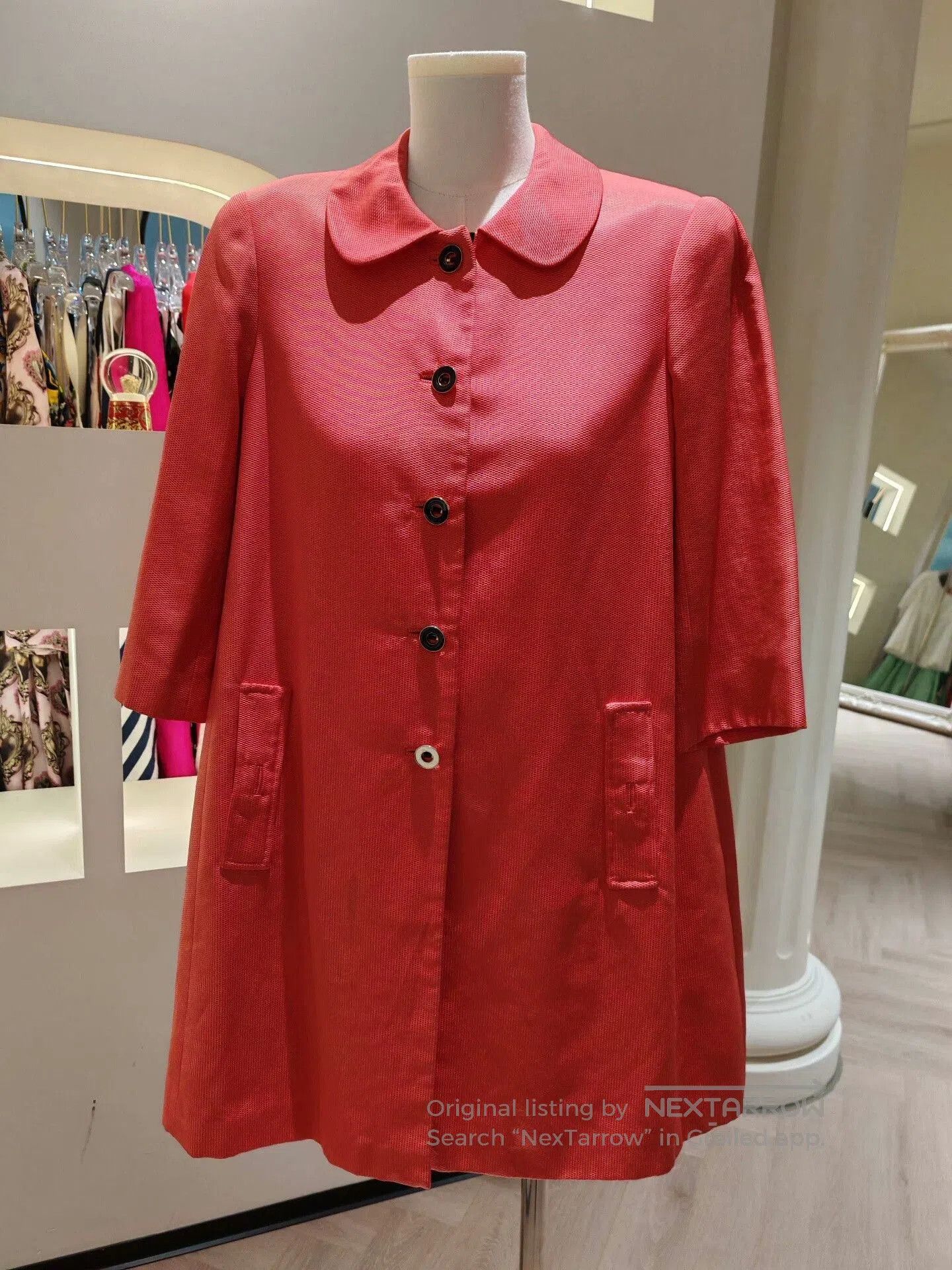 Other PORTS Red Trench Coat Size 2. Size M / US 6-8 / IT 42-44 - 1 Thumbnail