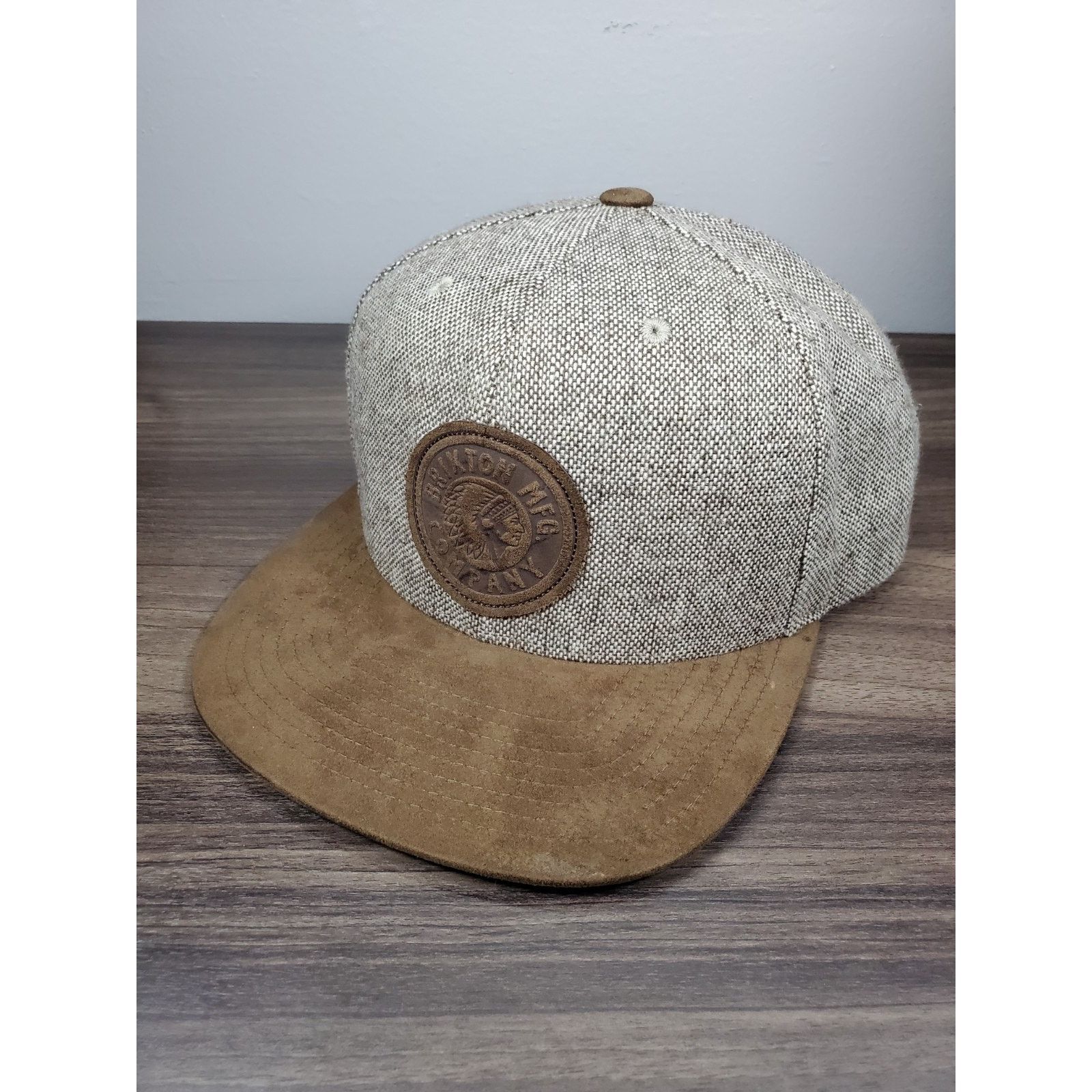 Brixton Brixton MFG Company Snapback Cap Hat Brown Tan Leather Patch Size ONE SIZE - 1 Thumbnail