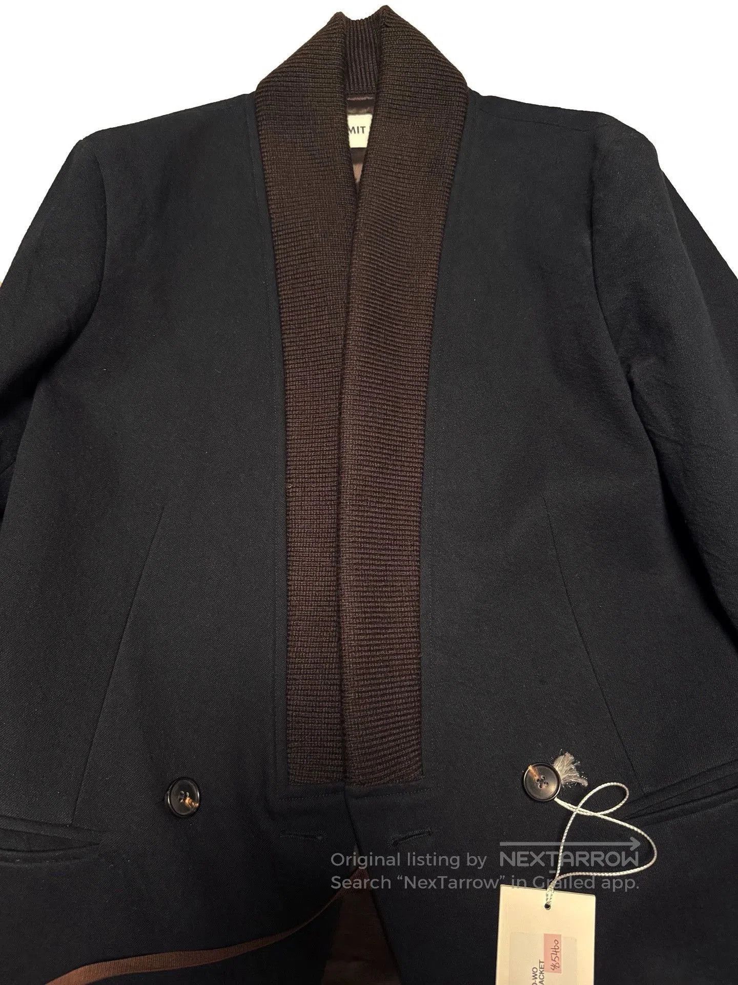 Umit Benan Multi Color Shawl Collar Button Front Jacket. Size US M / EU 48-50 / 2 - 5 Thumbnail