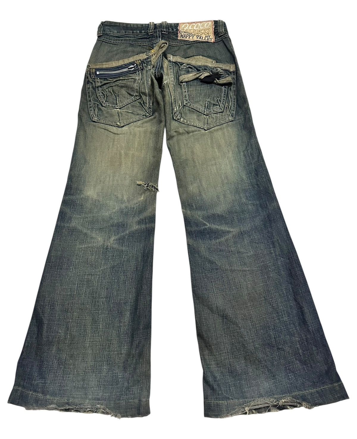 Japanese Brand Q.Co.Co. Vintage Distressed Japan Flare Style With Mudwash Size US 30 / EU 46 - 2 Thumbnail