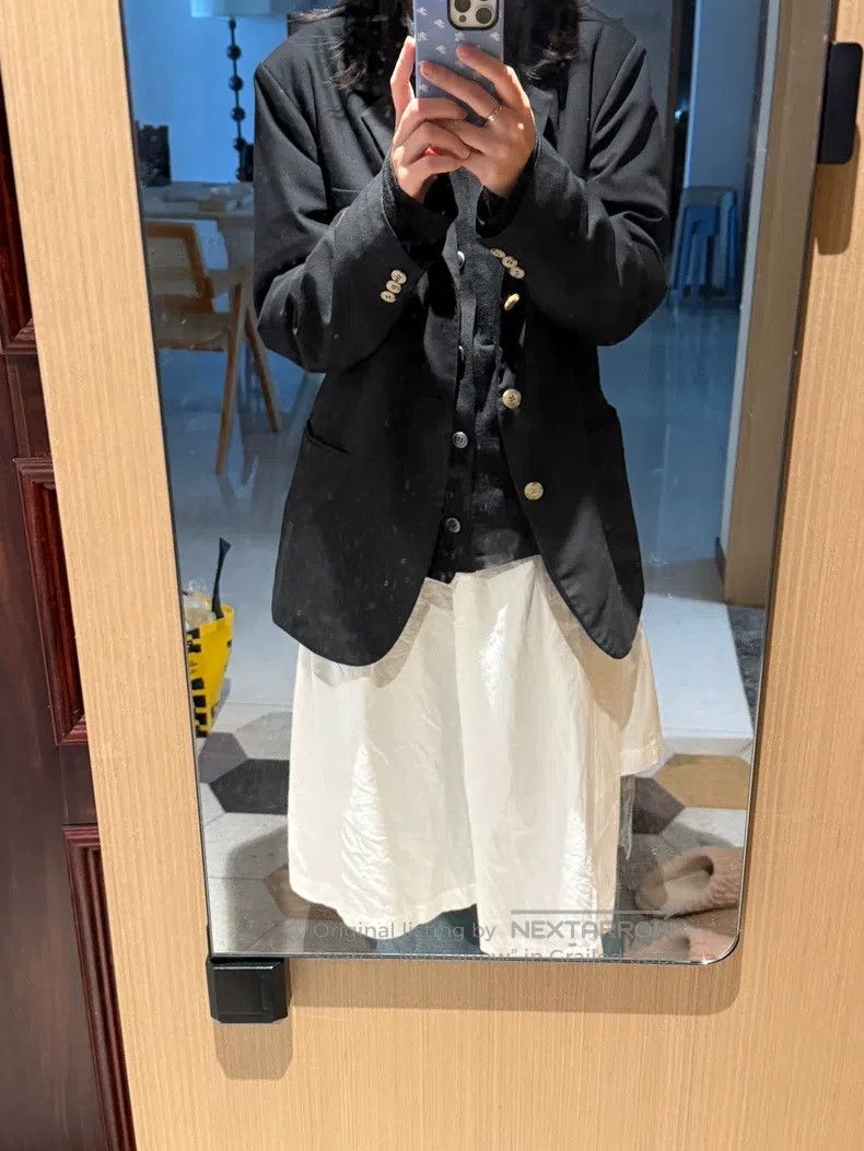 Comme des Garcons Comme des Garcons White long-sleeved Chinese-style shirt d Size S / US 4 / IT 40 - 2 Thumbnail