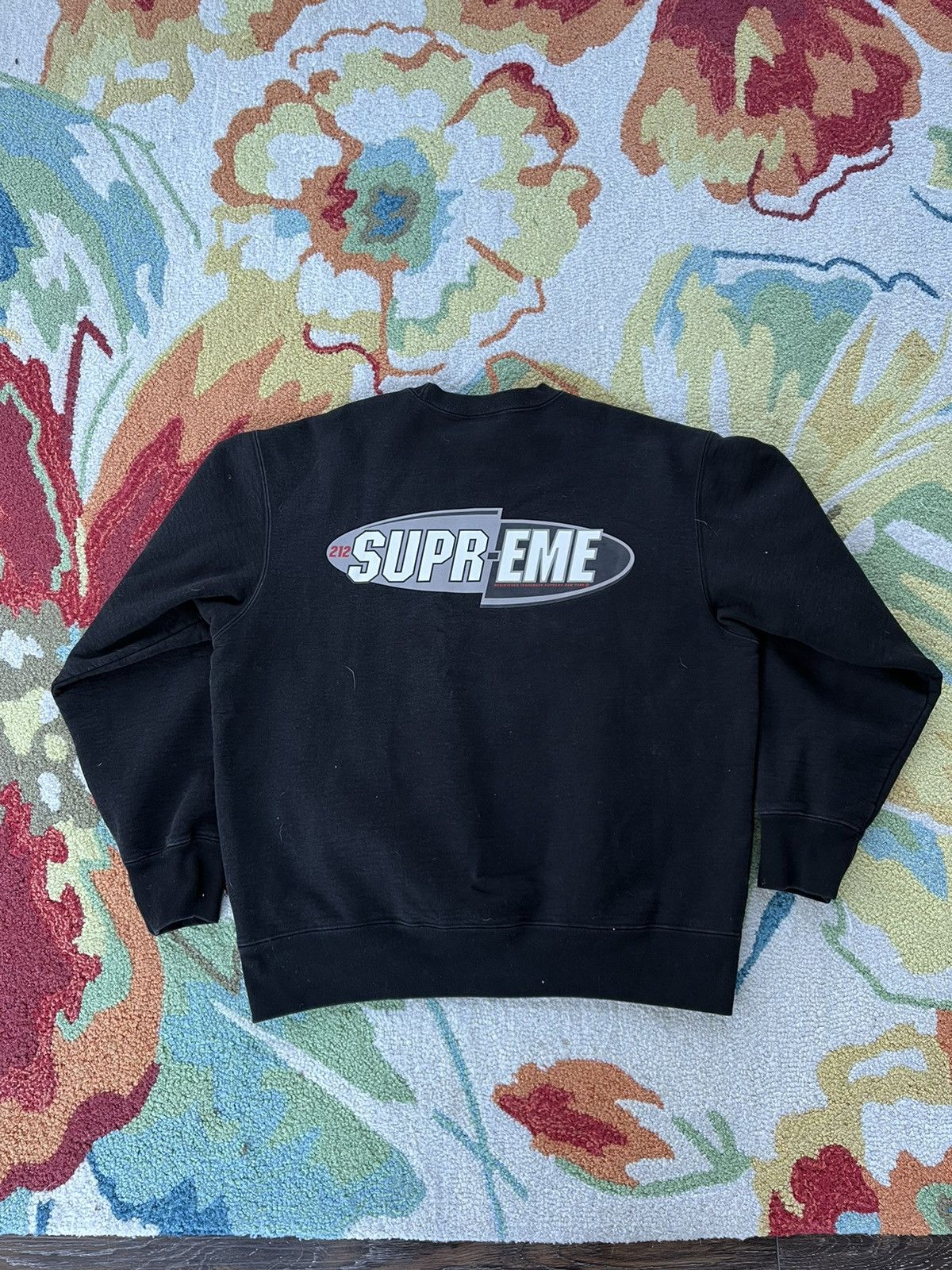 Supreme Supreme 212 Crewneck FW22 Black | Grailed