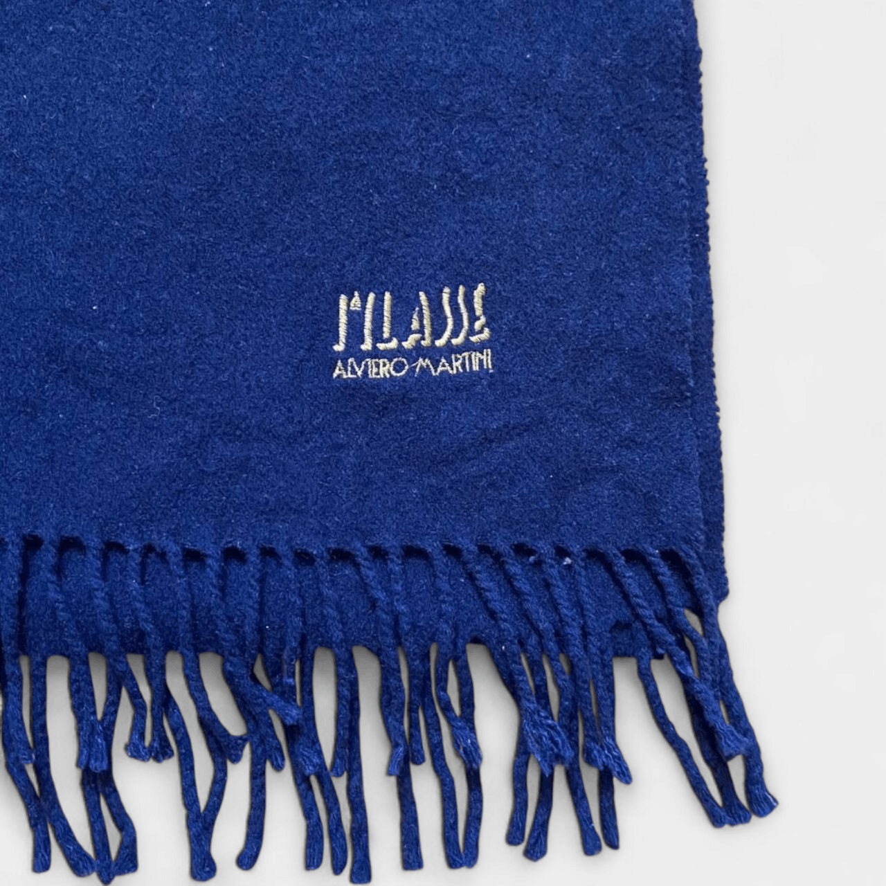 Alviero Martini Alviero Martini Navy Wool Scarf Size ONE SIZE - 2 Thumbnail