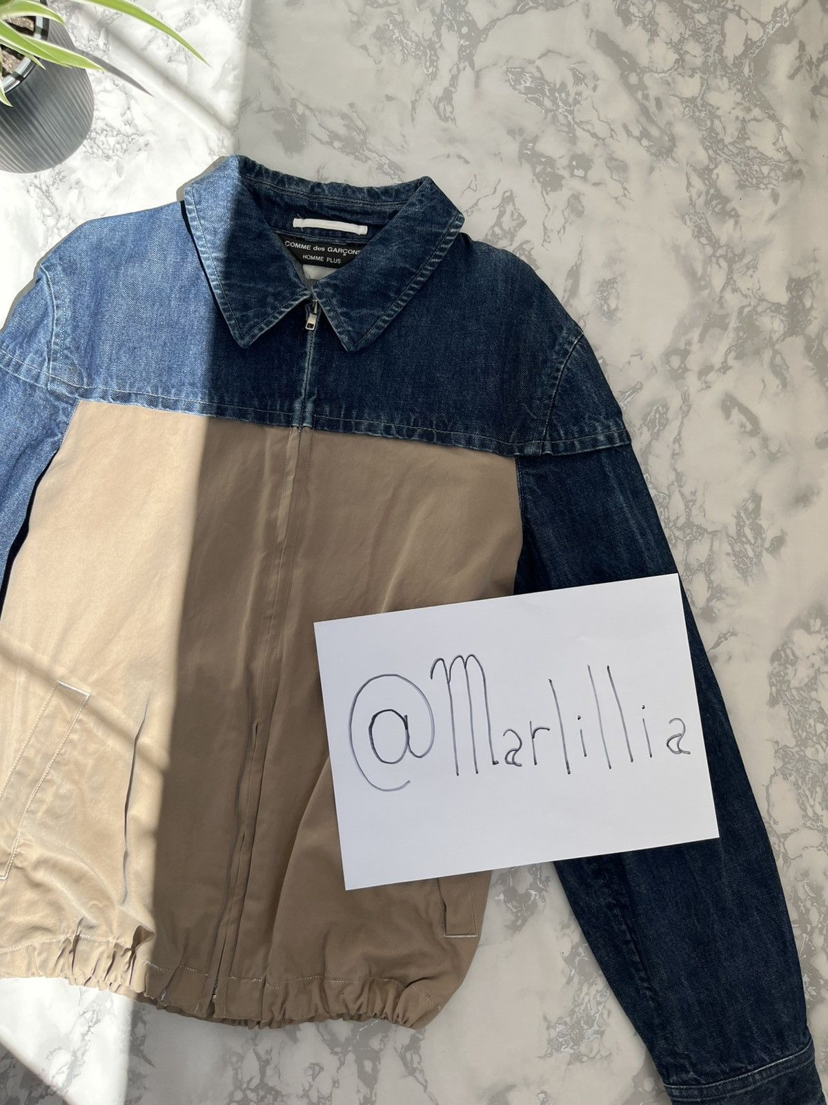 Comme des Garcons × Comme des Garcons Homme Plus × Vintage Denim zip Jacket Comme des Garçons Size US M / EU 48-50 / 2 - 12 Thumbnail