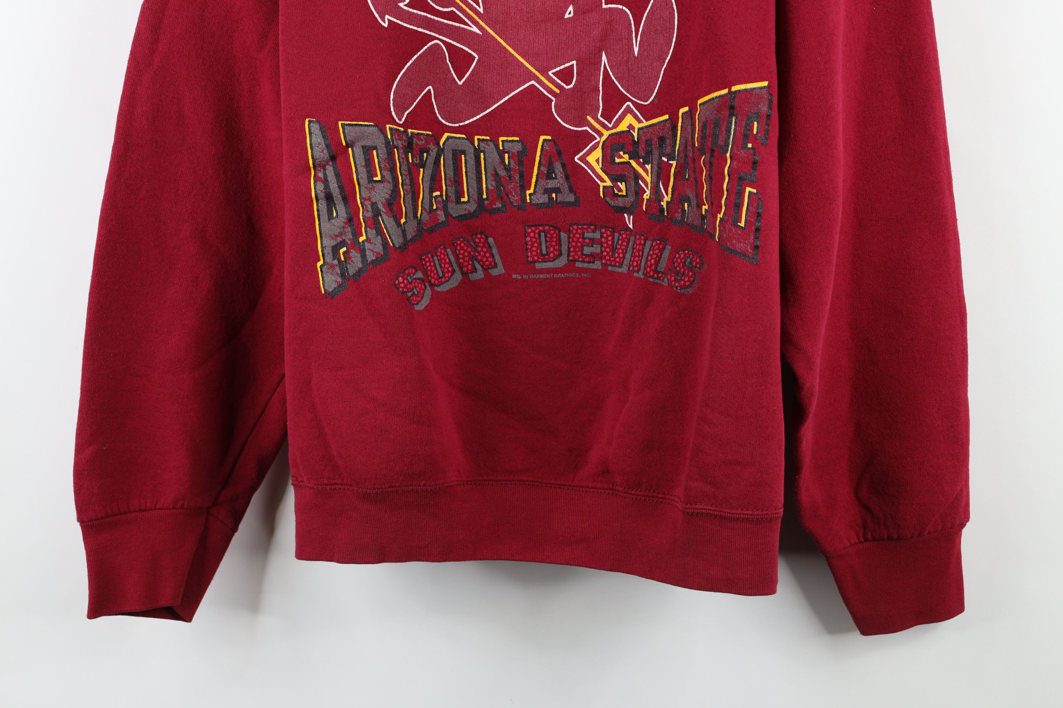 Vintage Vintage 90s Arizona State University Sun Devils Sweatshirt Size US L / EU 52-54 / 3 - 3 Thumbnail