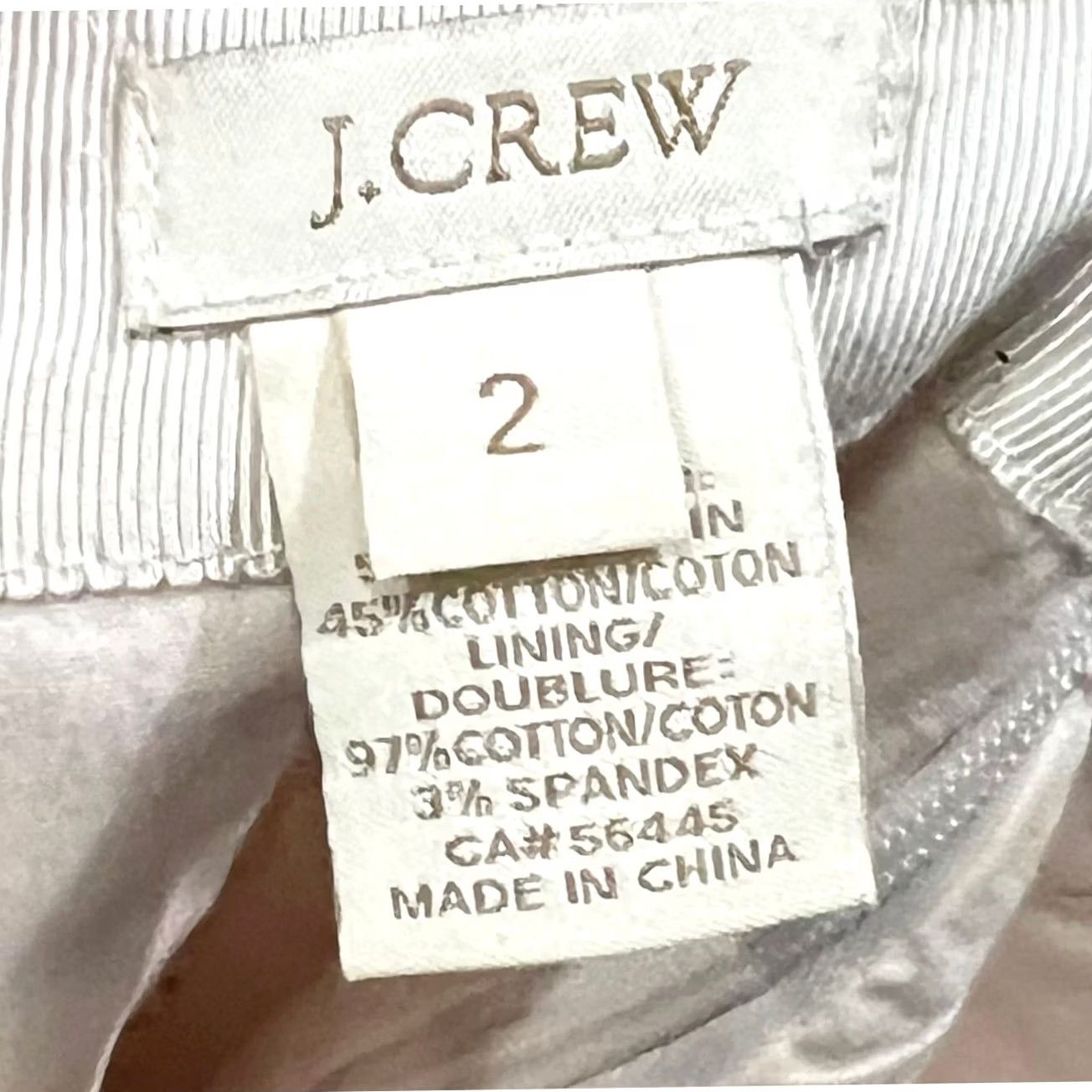 J.Crew J. Crew No 2 Pencil Skirt Size 2 Red Ivory Stripe Knee Length Linen Cotton Skirt Womens Knee Length Striped Autumn Winter Spring Summer 2 Womens Size 26" / US 2 / IT 38 - 7 Thumbnail
