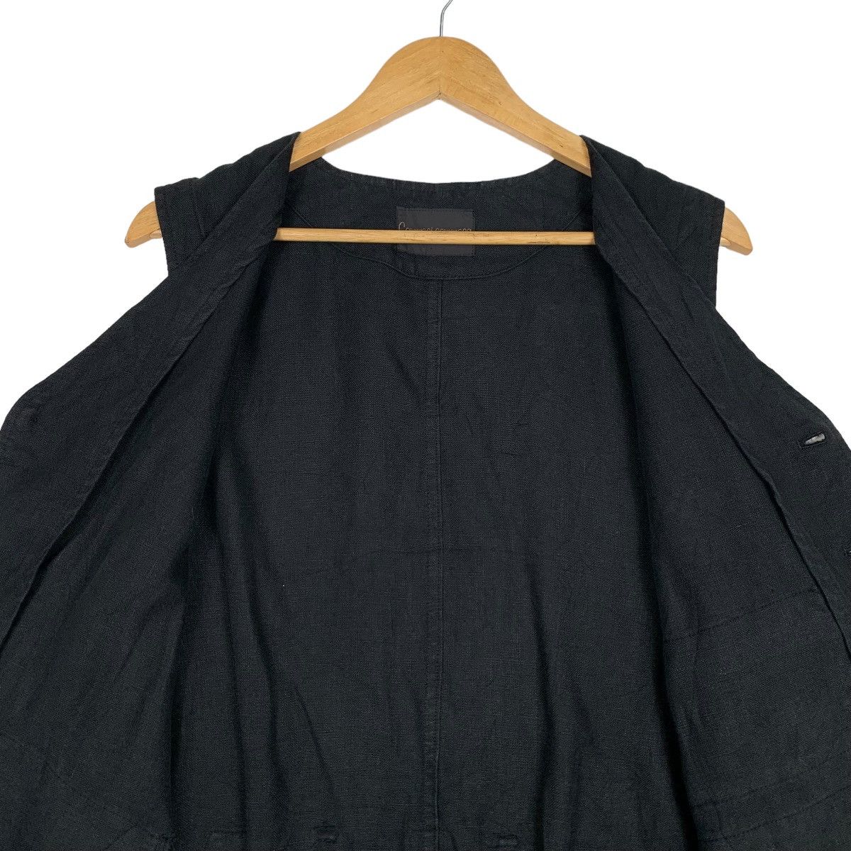 Vintage COMMECI COMMECA Cotton Belted Button Vest #0959-C42 Size US L / EU 52-54 / 3 - 13 Thumbnail