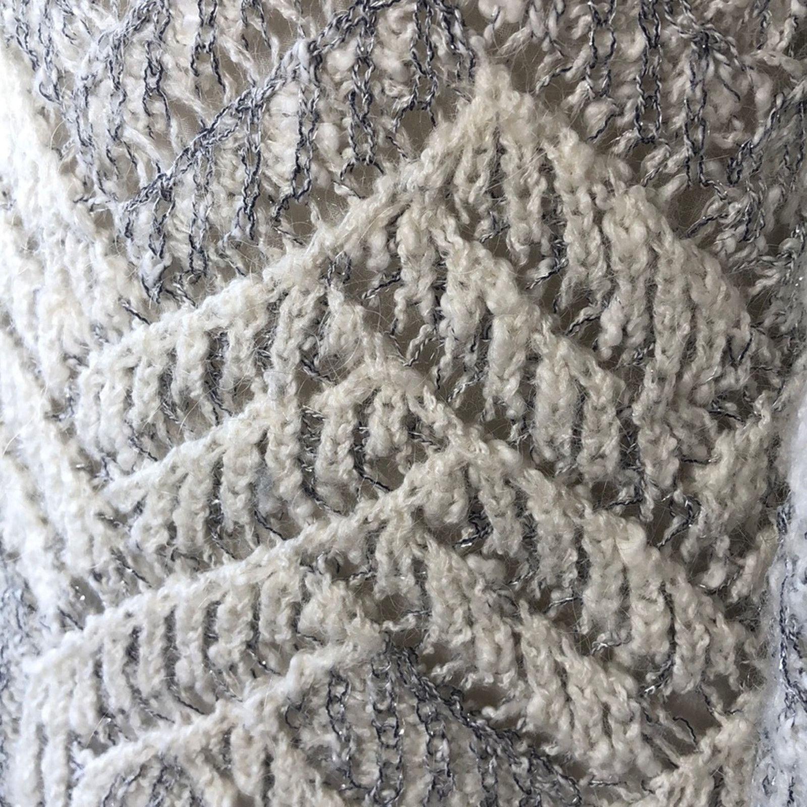 Lucky Brand Lucky Brand sweater wool blend faux layer silver accent Size S / US 4 / IT 40 - 5 Thumbnail