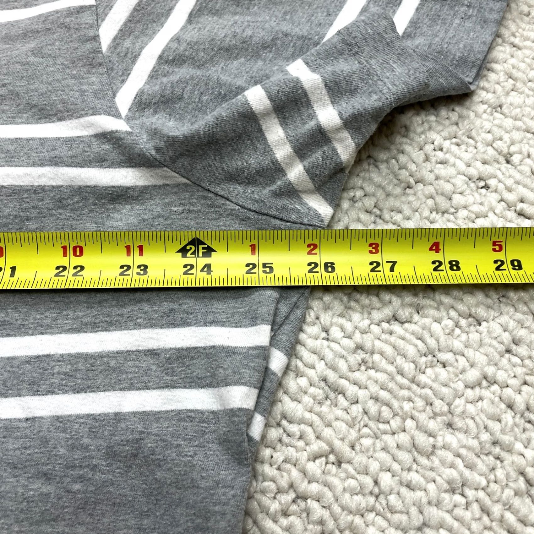 Vintage US Polo Assn. Shirt Mens 2XL Gray Striped Short Sleeve V Neck Cotton Logo T-Shirt Size US XXL / EU 58 / 5 - 4 Thumbnail