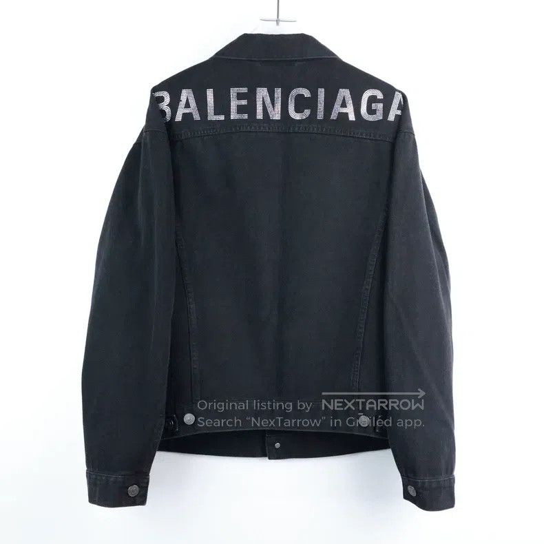 Balenciaga Balenciaga Black Denim Jacket Size XXS / US 00 / IT 34 - 2 Thumbnail