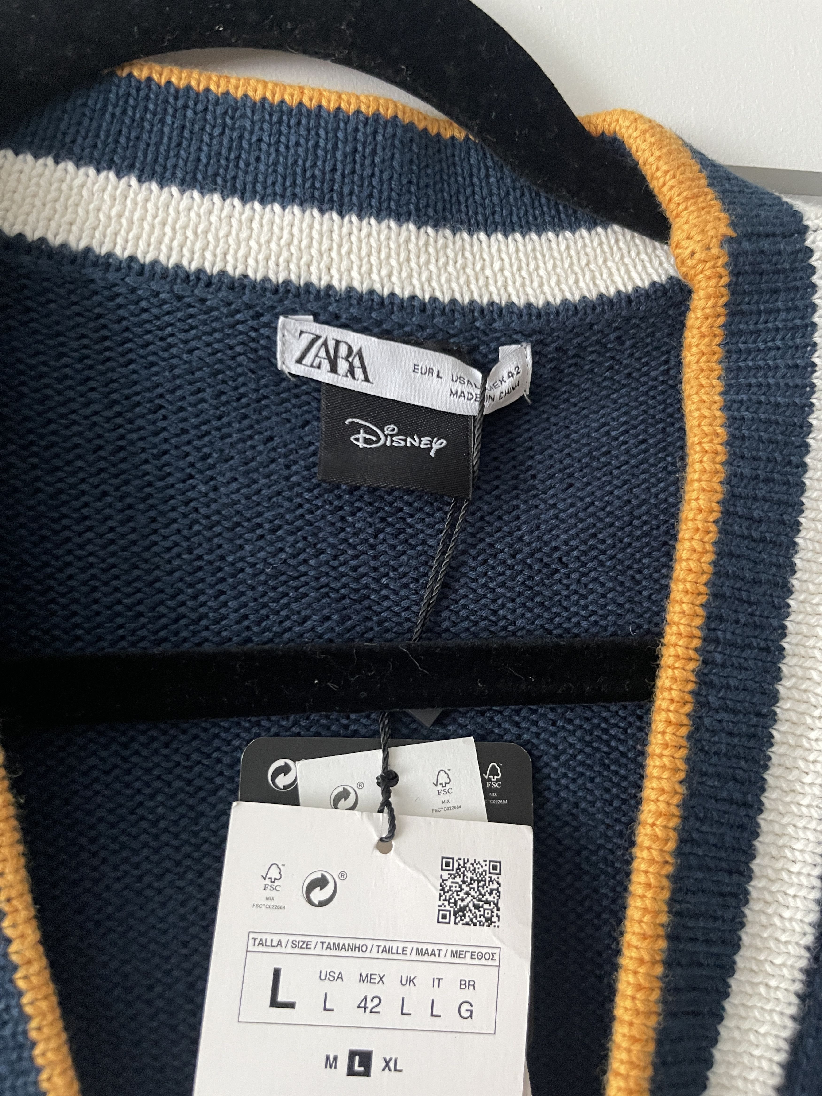 Zara Zara x Disney Knit Cardigan Size US L / EU 52-54 / 3 - 3 Thumbnail