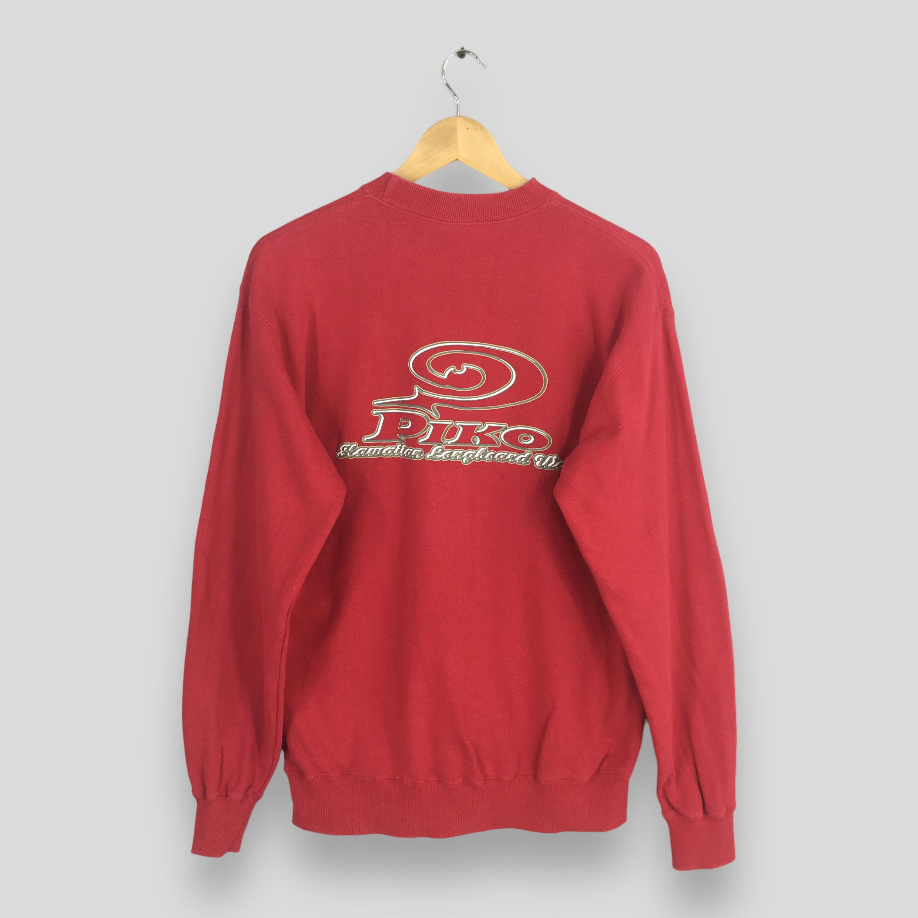 Vintage Vintage Piko Longboard Surfing Red Sweatshirt Medium Size US M / EU 48-50 / 2 - 1 Thumbnail