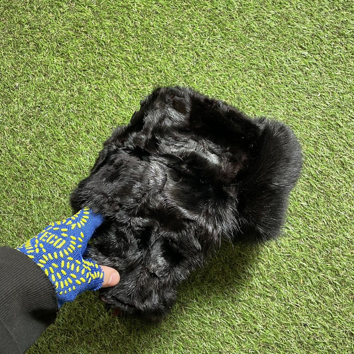 Hysteric Glamour All Black Fur Trapper Hat – Glossy Archive Coldwear Piece Size ONE SIZE - 3 Thumbnail