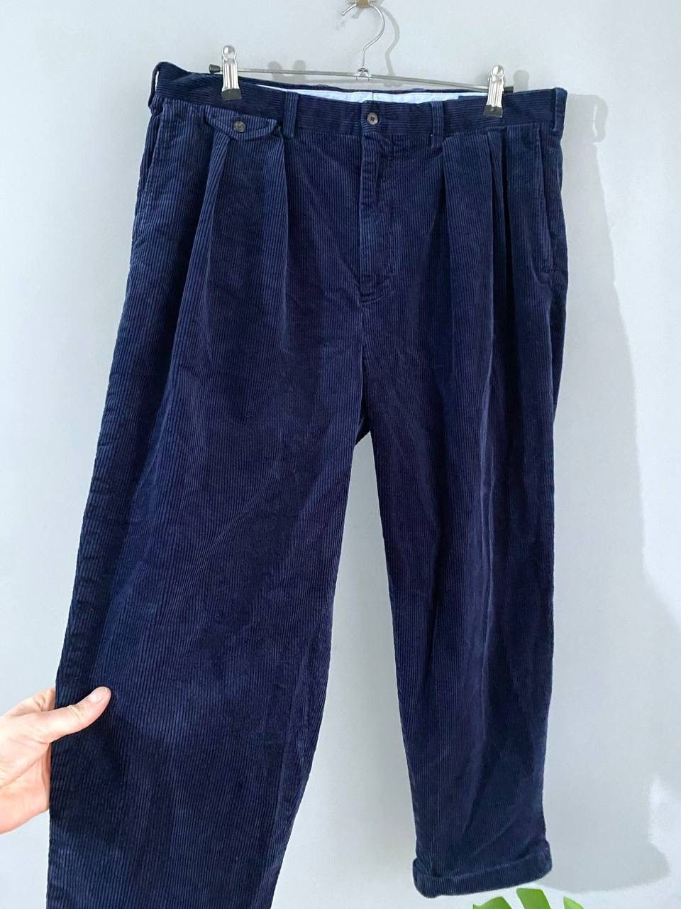 Polo Ralph Lauren Polo Ralph Lauren Men's Pleated Baggy Corduroy Pants W35/L27 Size US 35 - 6 Thumbnail