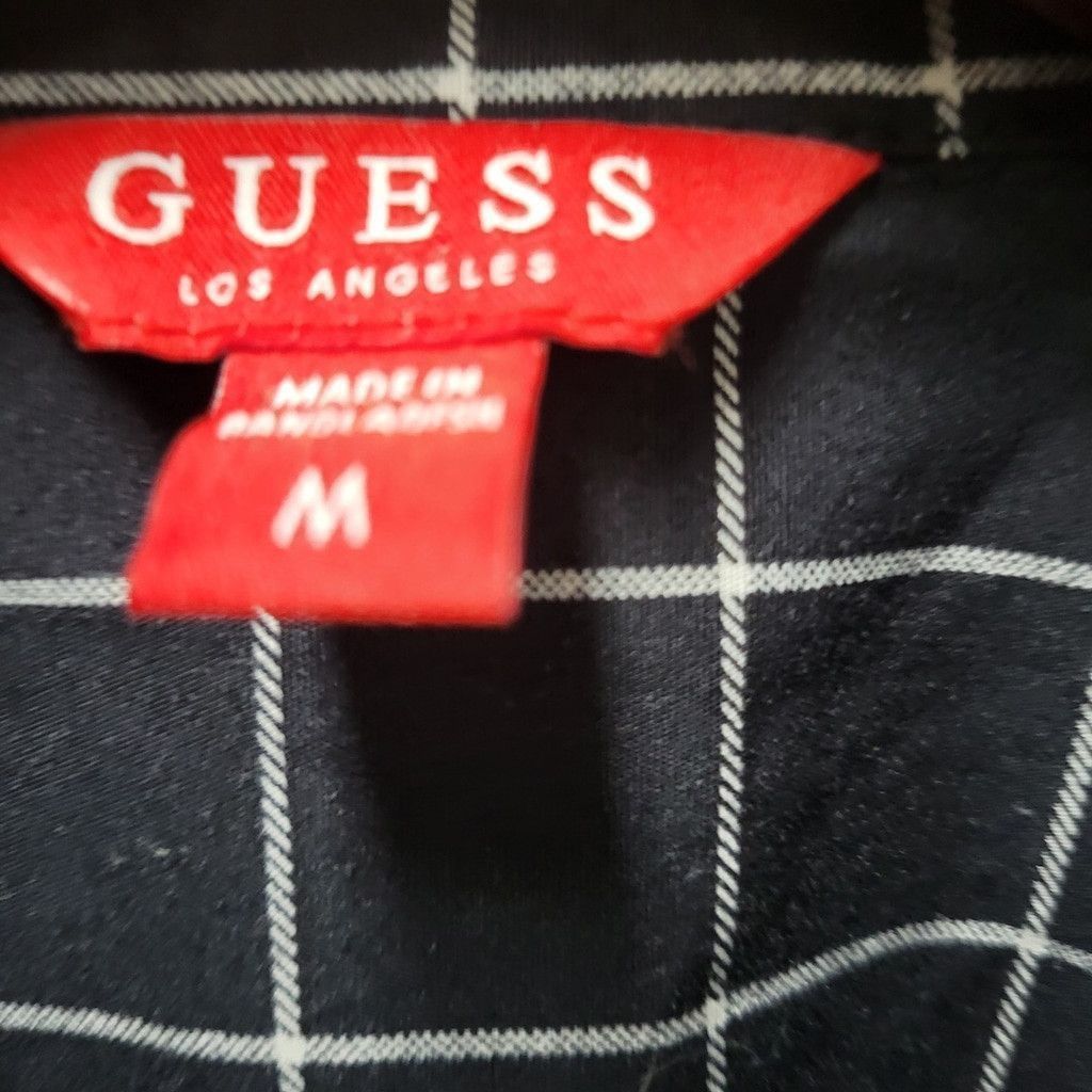 Guess Guess Men's Geometric Button-Up Long-Sleeves Shirt Medium Size US M / EU 48-50 / 2 - 8 Thumbnail