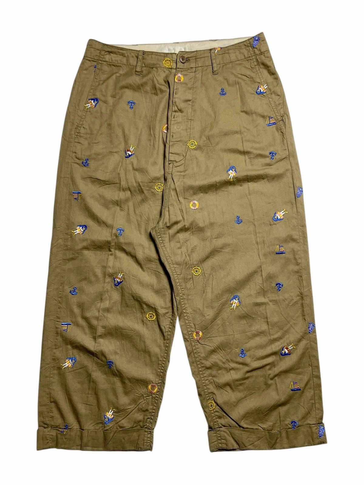 Issey Miyake 2000’s Net-Net - Full Patch AOP Cropped Pants Size US 28 / EU 44 - 1 Thumbnail
