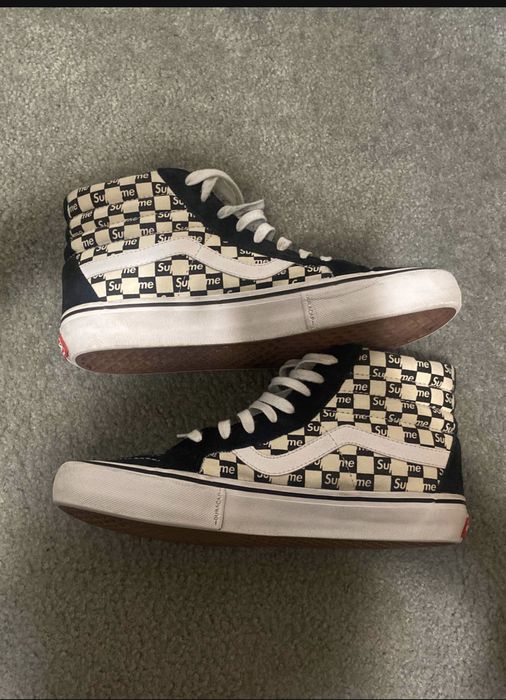 Supreme vans outlet checkerboard