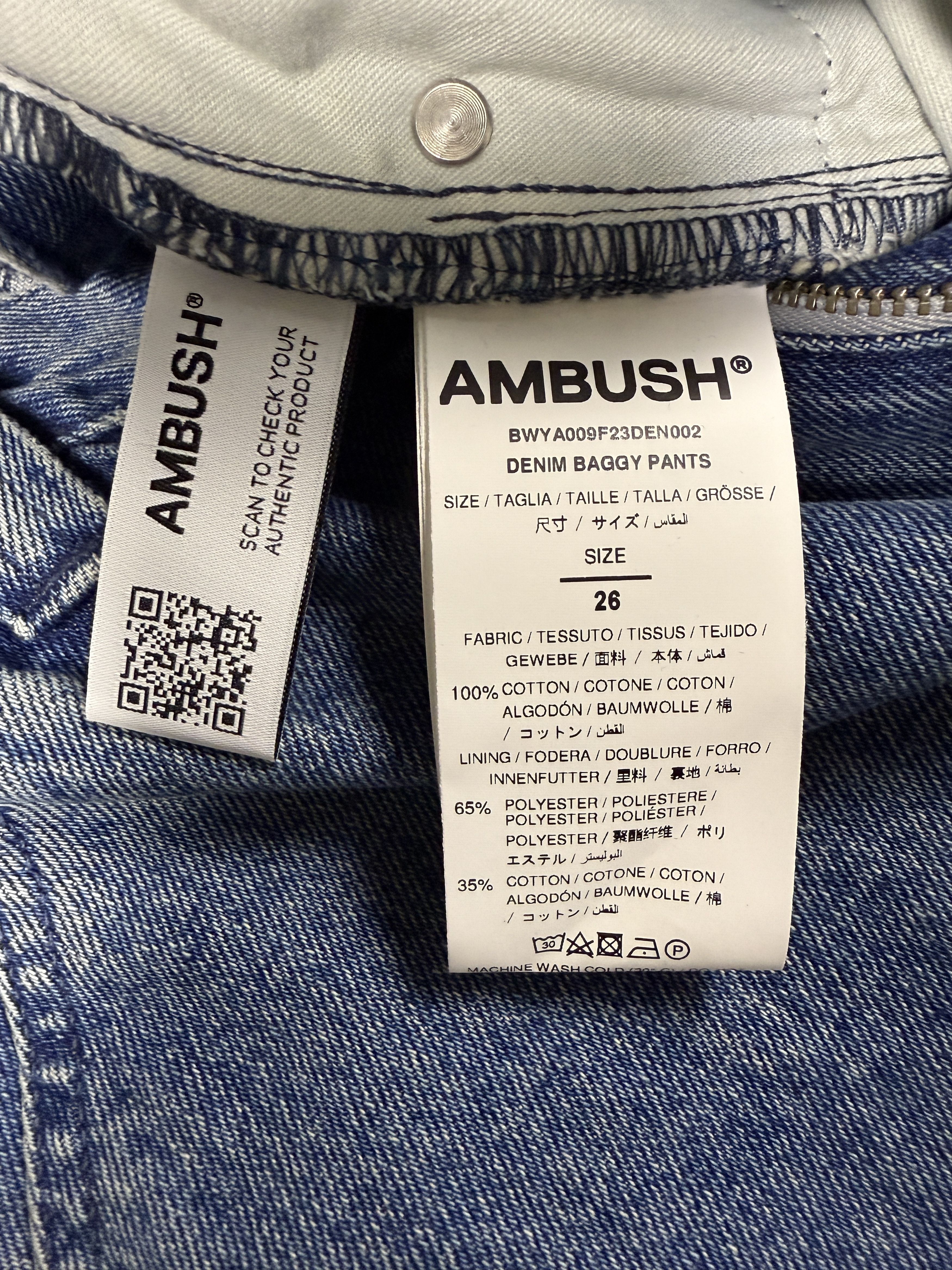 Ambush Design $675 Ambush Denim Baggy Jeans Size 26" / US 2 / IT 38 - 13 Thumbnail