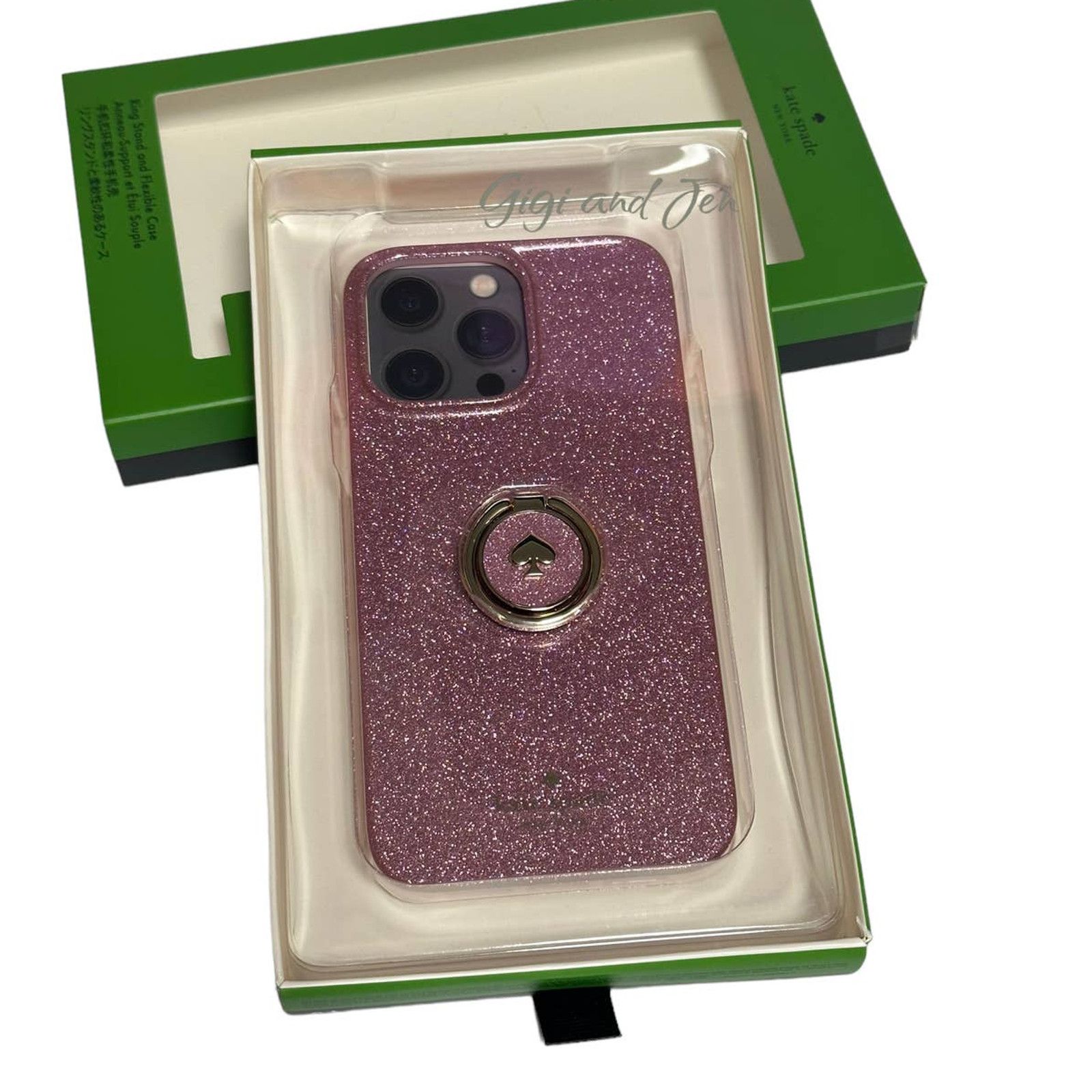 Kate Spade Kate spade Glitter Stability Ring iPhone 14 PRO Case Size ONE SIZE - 2 Thumbnail