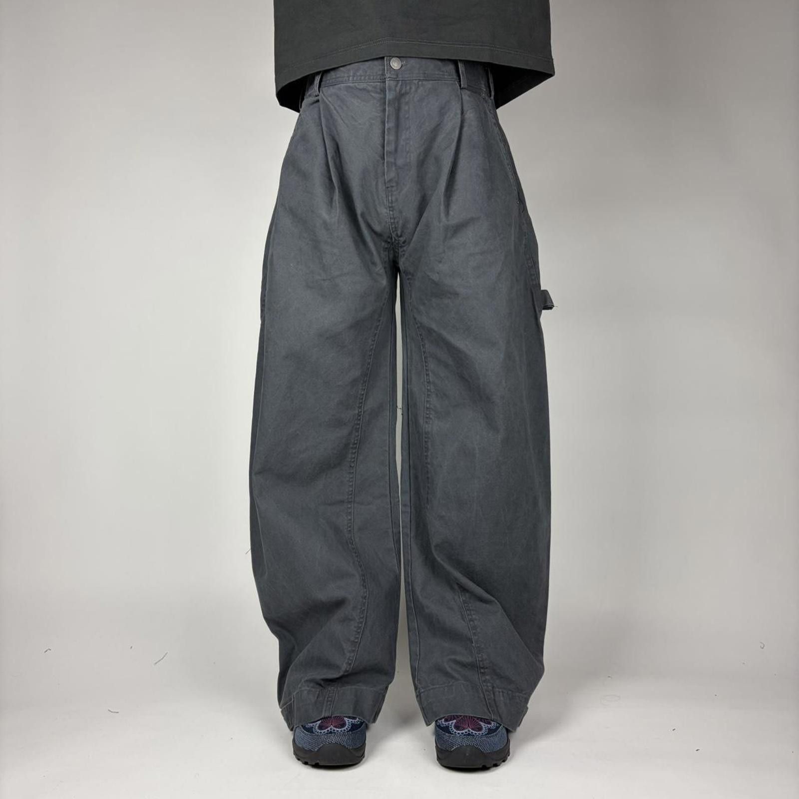Other Grey Balloon Pleated Workwear Pants Size US 34 / EU 50 - 1 Thumbnail