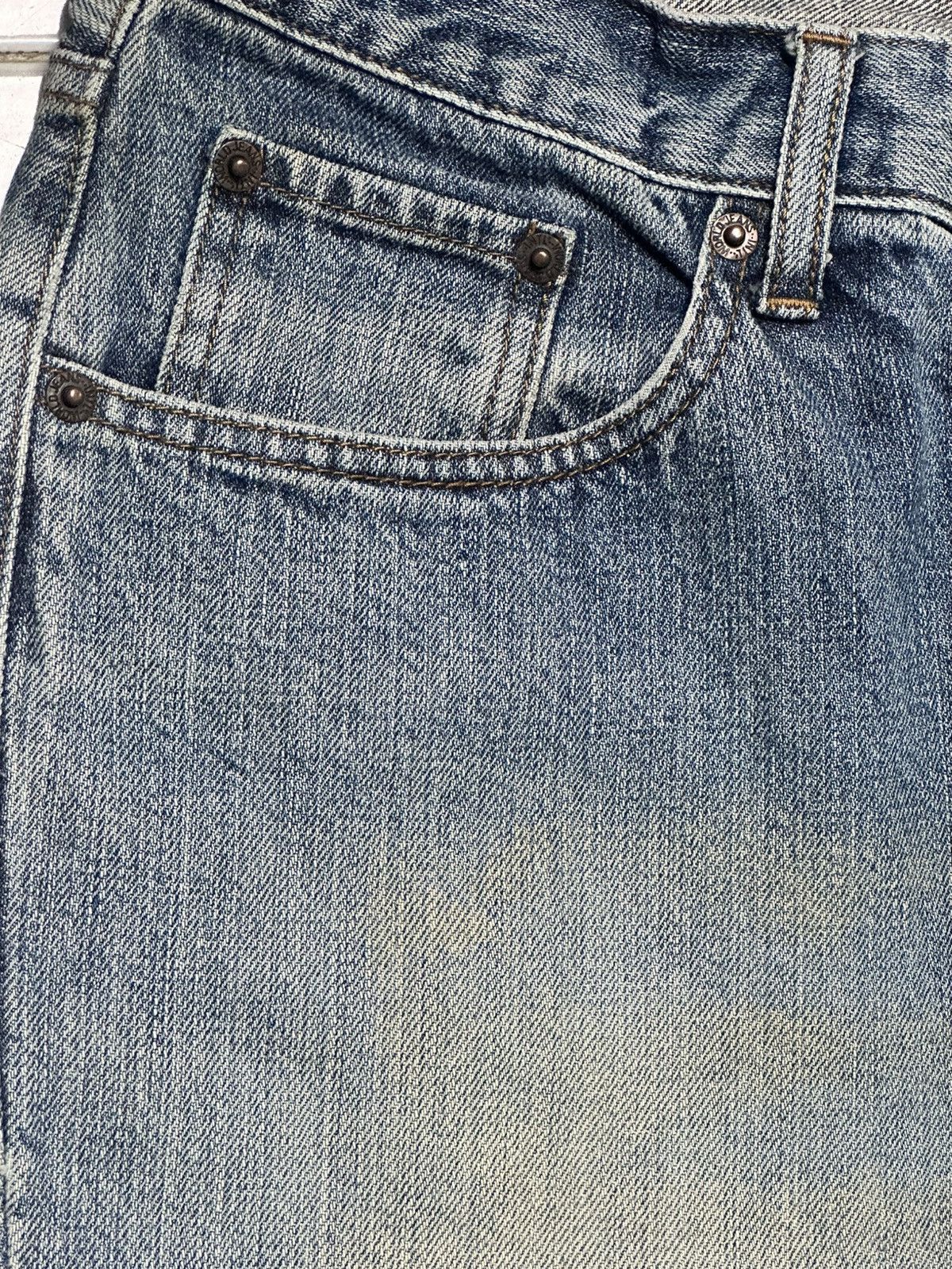 Japanese Brand Vintage IN Blue Denim Straight Leg Jeans with Faded Wash Size US 32 / EU 48 - 5 Thumbnail