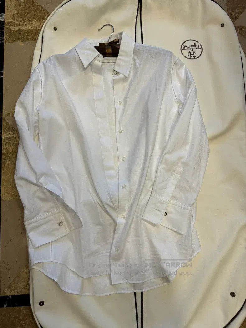 Hermes Hermes Loose-fitting shirt Size XXS / US 00 / IT 34 - 7 Thumbnail