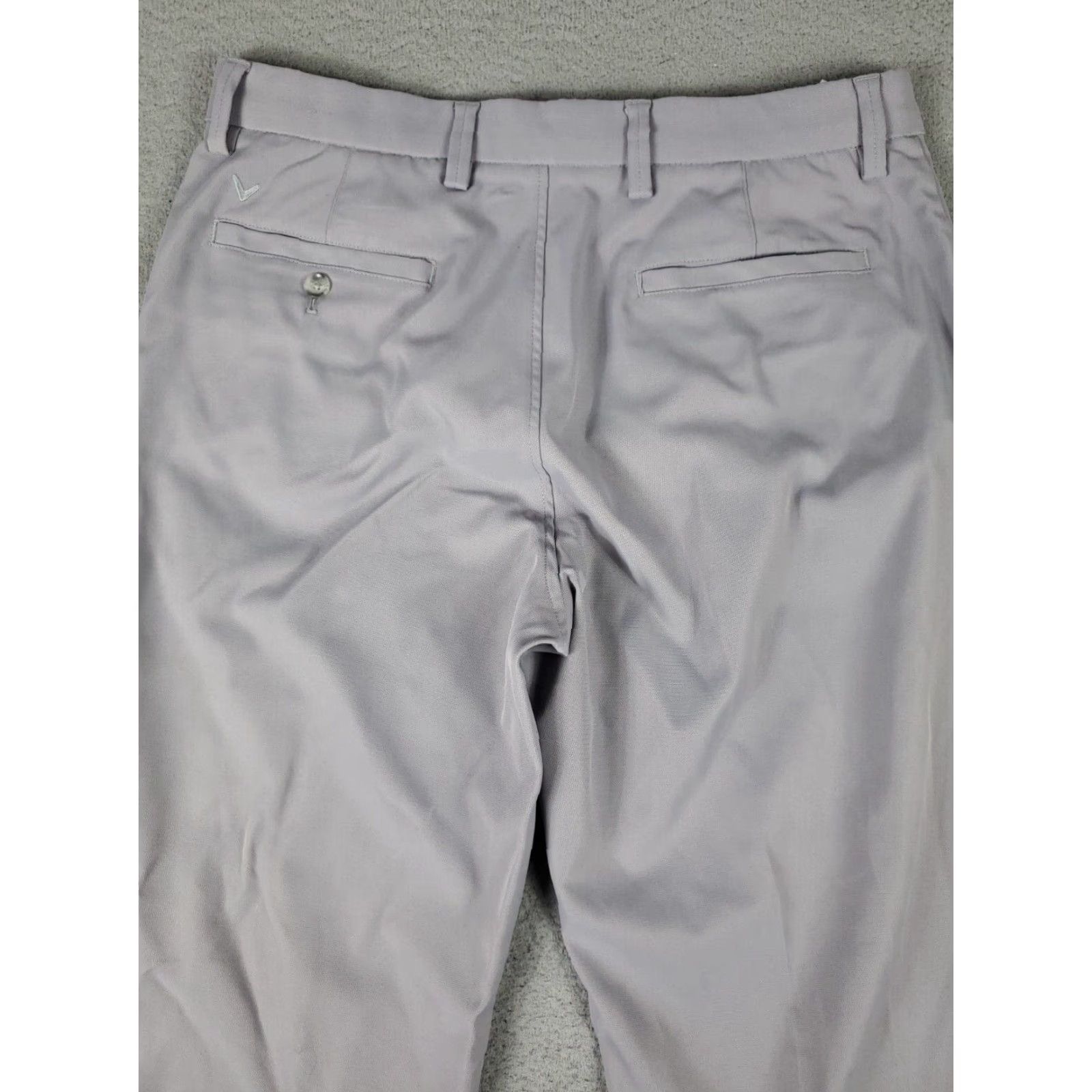 Callaway Callaway Gray Chino Pants Mens 34x30 Flat Front Casual Trousers Size US 34 / EU 50 - 7 Thumbnail