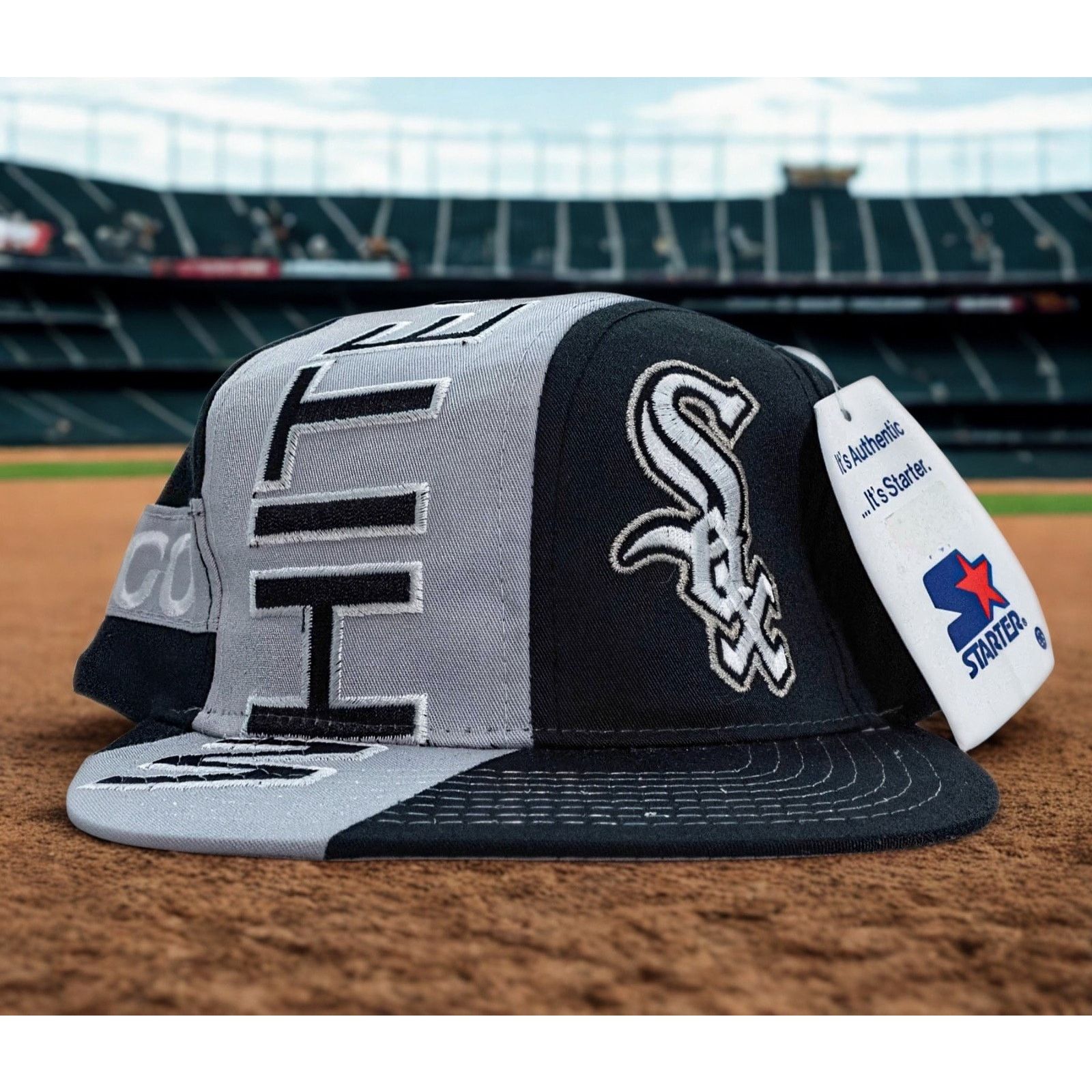 Starter Chicago White Sox Starter Swirl Snapback Hat VTG 90s MLB NWT Size ONE SIZE - 1 Thumbnail