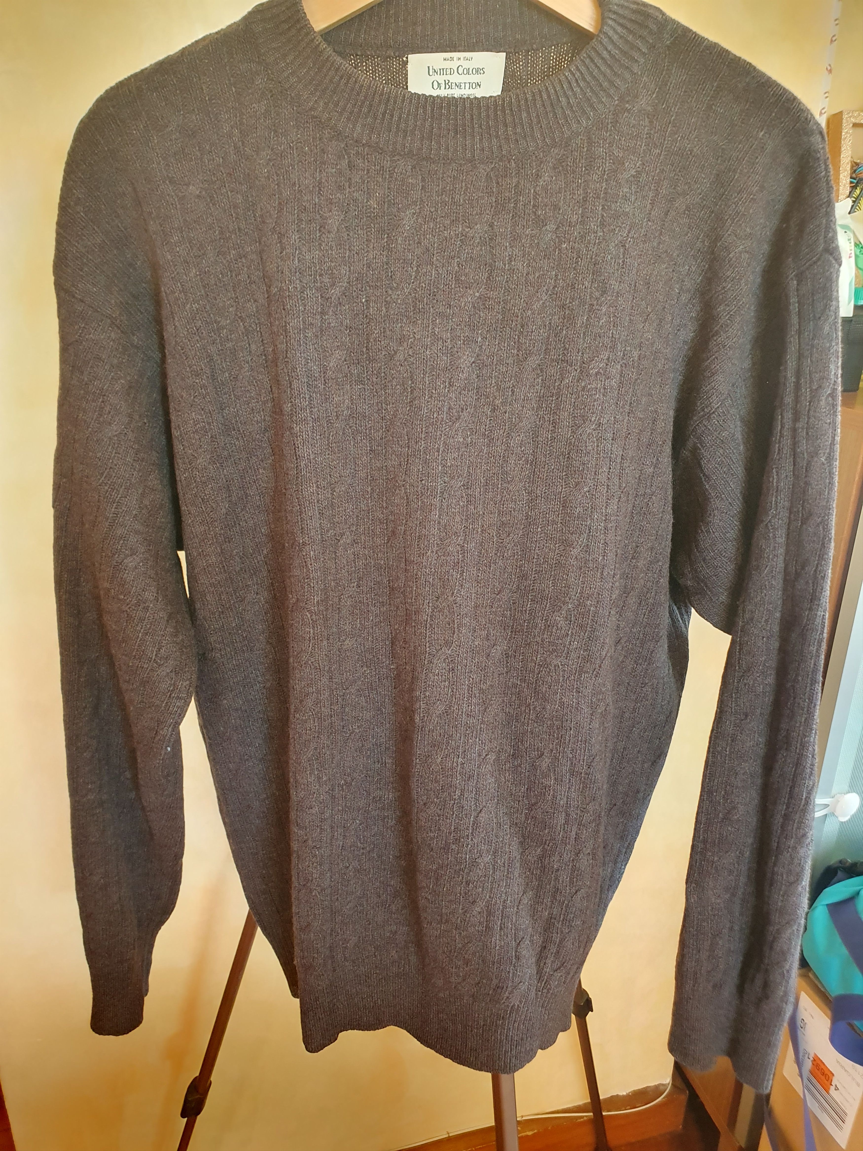 United Colors Of Benetton United Colors of Benetton 100% Lambs Wool Sweater L Size US L / EU 52-54 / 3 - 5 Thumbnail