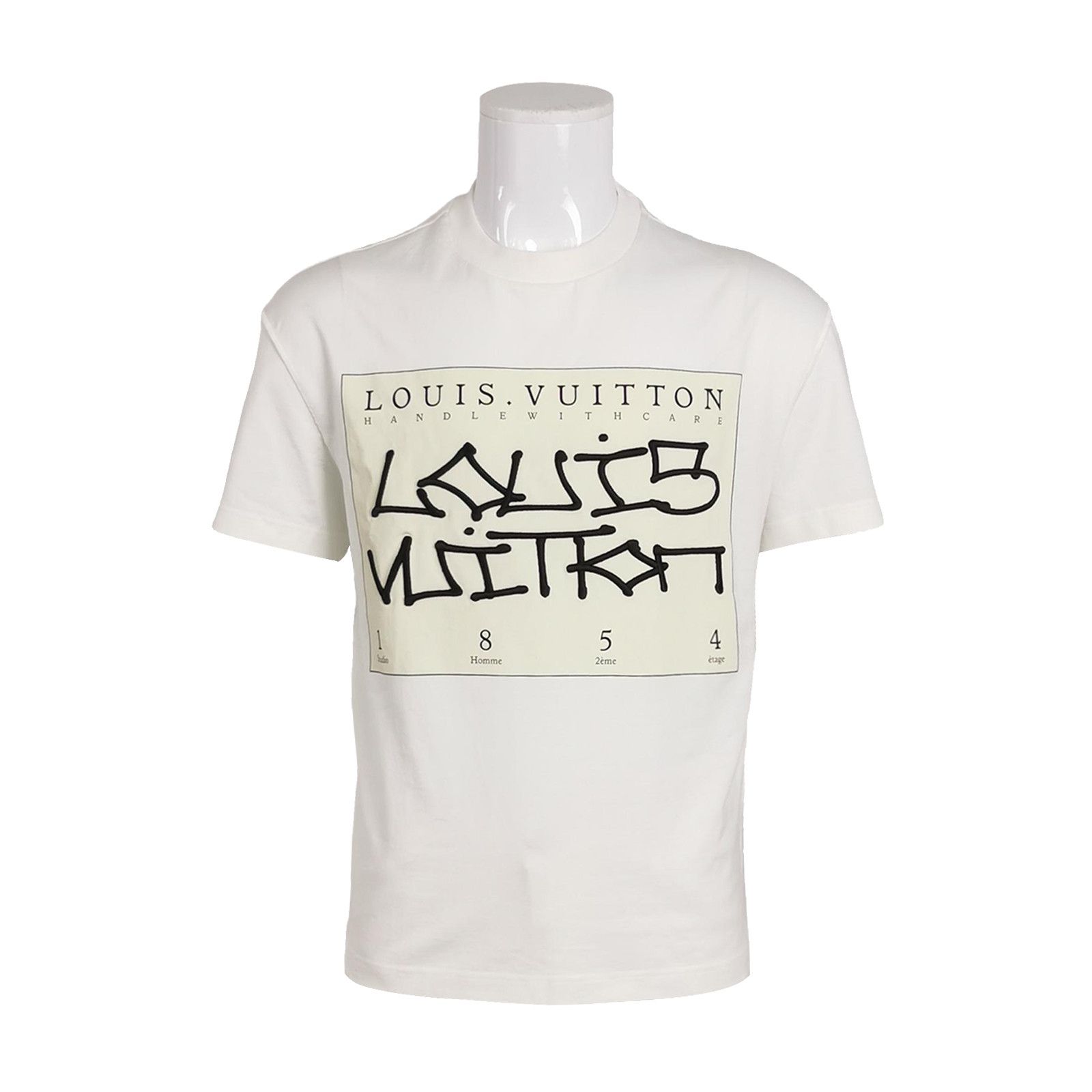 Louis Vuitton Louis Vuitton Graphic Logo Cotton T-Shirt XS Size US XS / EU 42 / 0 - 1 Thumbnail