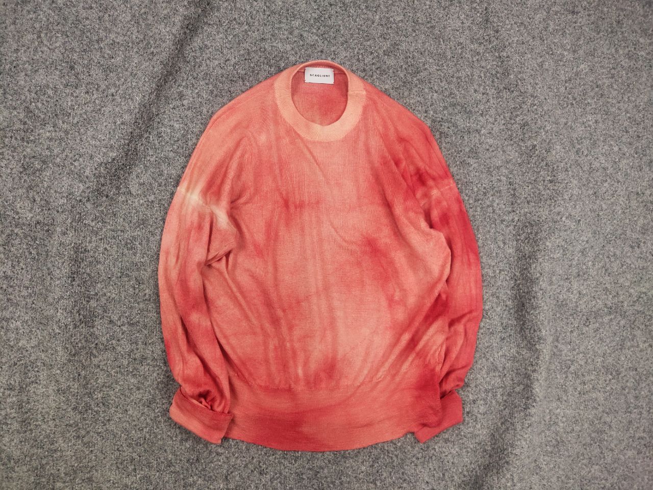 Other Scaglione Design merino x cashmere garment dyed red sweater Size M / US 6-8 / IT 42-44 - 1 Thumbnail