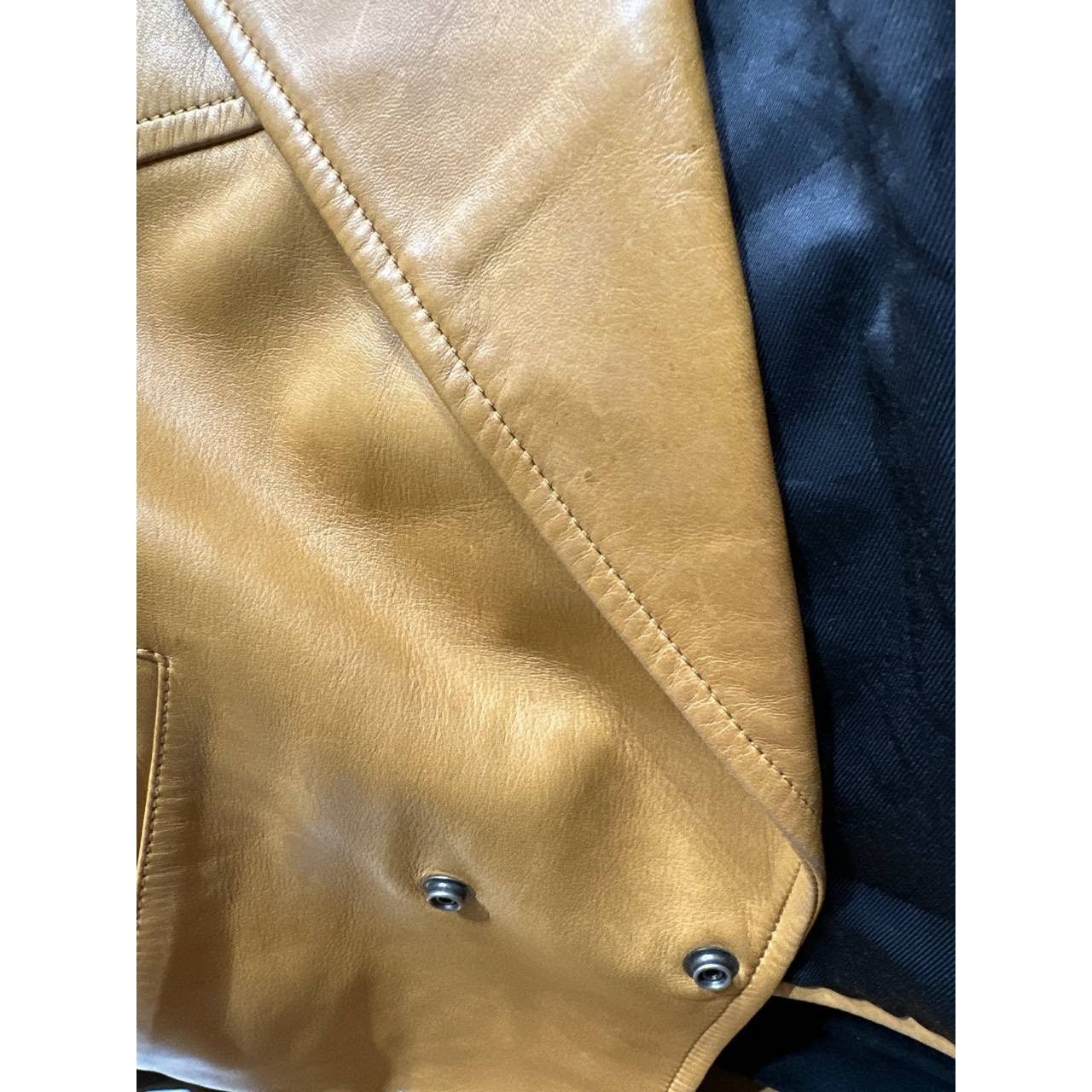Saint Laurent Paris Saint Laurent Brown Leather Double Breasted Jacket Sz.40 Size M / US 6-8 / IT 42-44 - 11 Thumbnail
