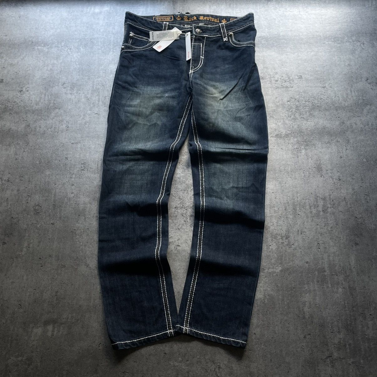 Rock Revival NWT Rock Revival Dali Straight Fit Pocket Logo Pants Size US 36 / EU 52 - 4 Thumbnail