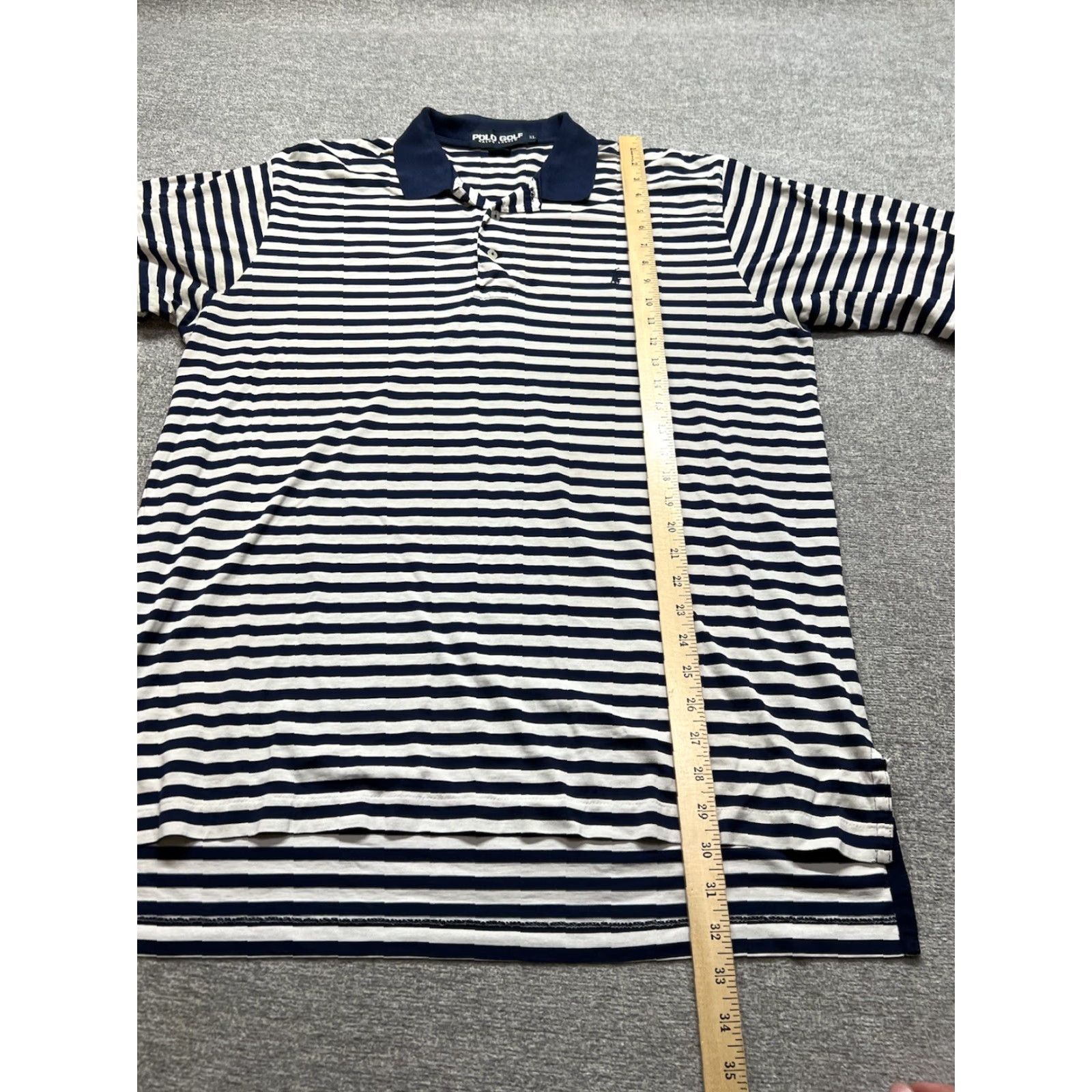 Ralph Lauren Polo Golf Ralph Lauren Mens XL Shirt Striped Blue Pony Fine Cotton Size US XL / EU 56 / 4 - 5 Thumbnail