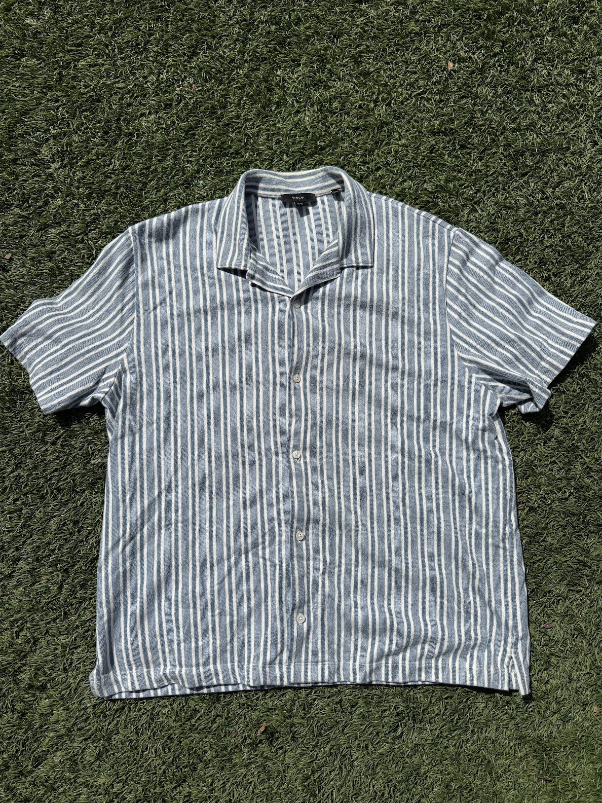 Vince Cabana Stripe Short Sleeve Shirt Size US XL / EU 56 / 4 - 1 Thumbnail