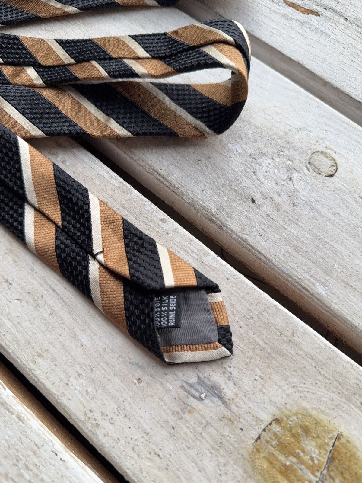 Mercedes-Benz × Vintage Racing Luxury Official Mercedes Benz Silk Tie Size ONE SIZE - 7 Thumbnail