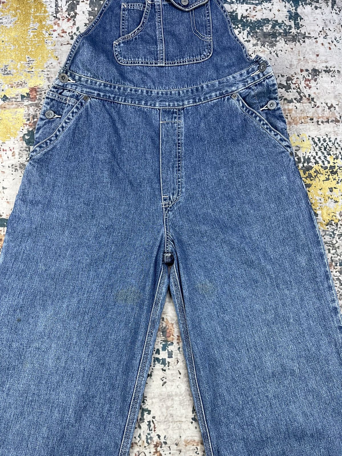 Esprit Vintage Esprit Denim Workwear Suspenders Jumpsuit Size US 30 / EU 46 - 5 Thumbnail