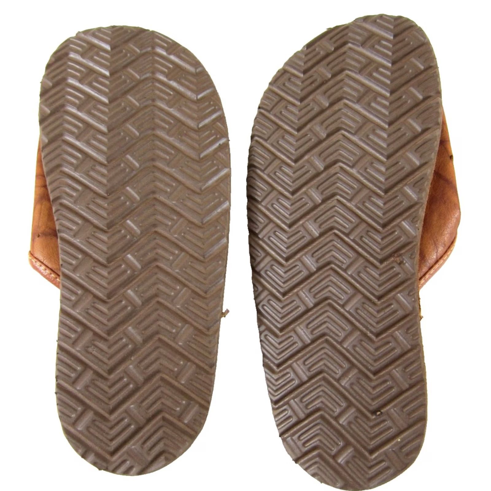 Vintage Vintage TSOG Made In Mongolia Tan Brown 100% Leather Slide Mule Sandal Size 40/9 Size US 9 / IT 39 - 6 Thumbnail