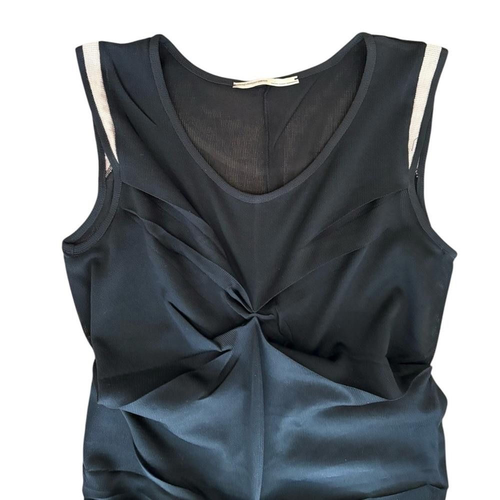 Marithe + Francois Girbaud Marithe Francois Girbaud Ruched Draped Sheer Midi Dress Size M / US 6-8 / IT 42-44 - 2 Thumbnail