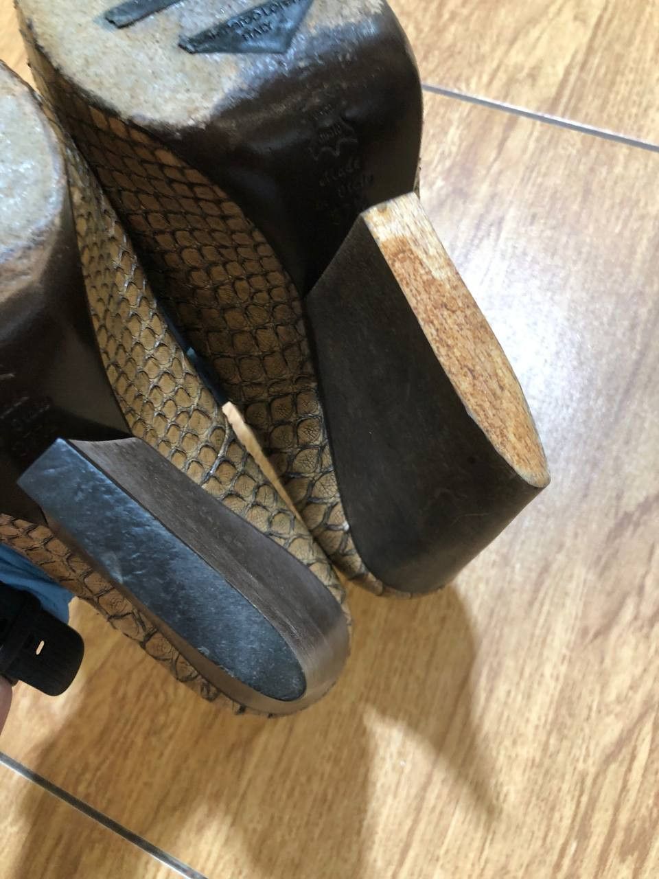 Vintage Gianmarco Lorenzi Women Very Rare Model Sexy Heels Size US 7.5 / IT 37.5 - 6 Thumbnail