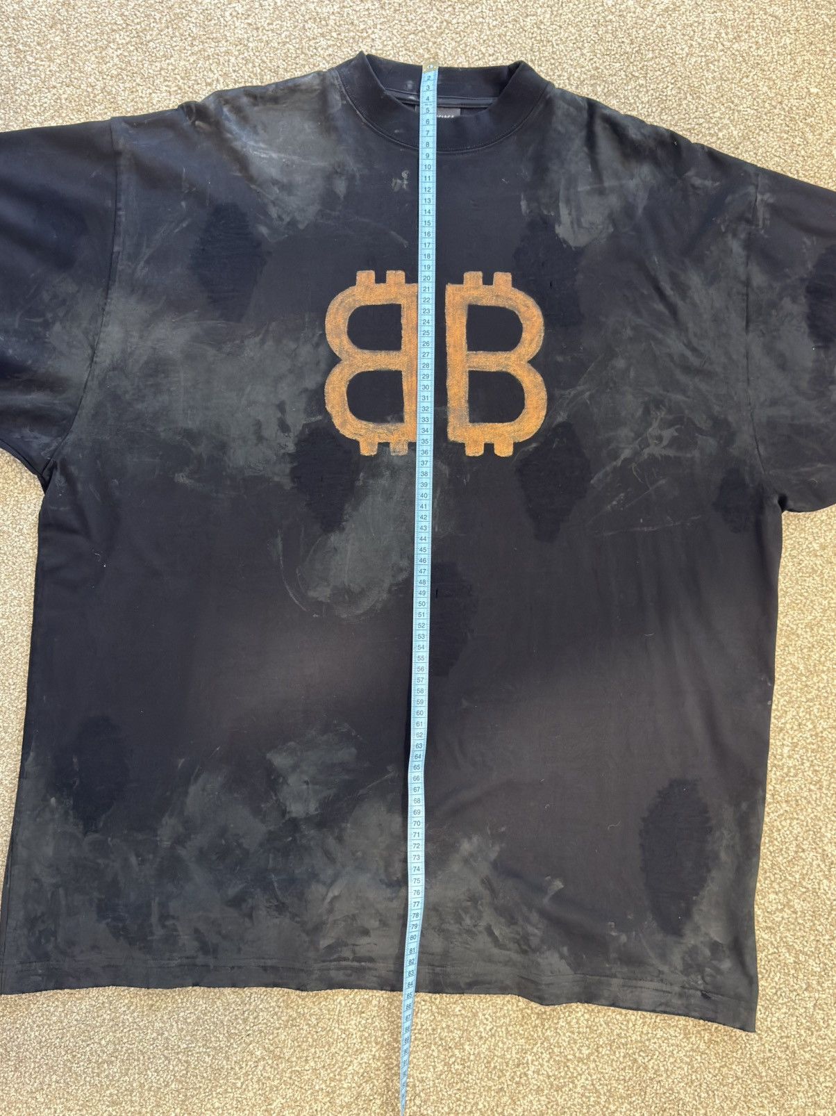 Balenciaga BALENCIAGA CRYPTO BB T-SHIRT Size US L / EU 52-54 / 3 - 11 Thumbnail