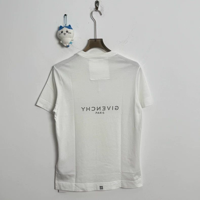 Givenchy Givenchy White Double Logo Short Sleeve 2505-Nextarrow Size US S / EU 44-46 / 1 - 3 Thumbnail