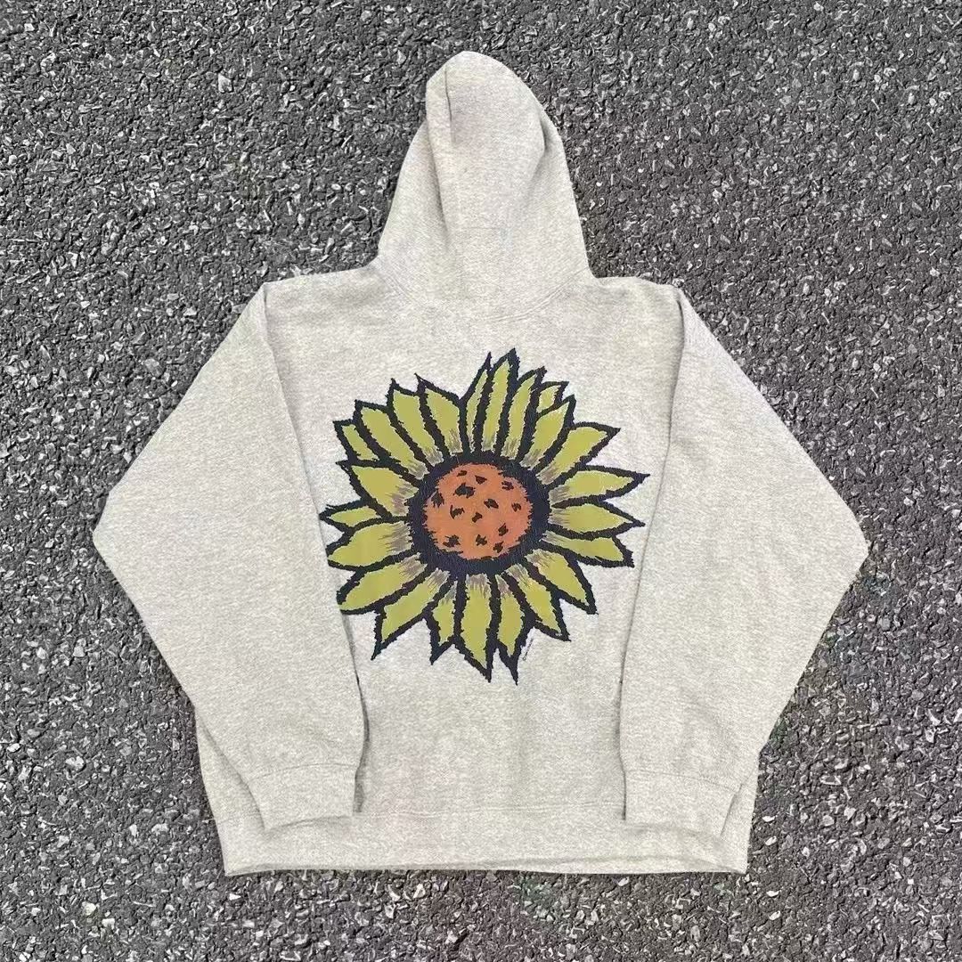 Vintage Gray Casual Vintage Sunflower Print Hoodie Size US M / EU 48-50 / 2 - 1 Thumbnail