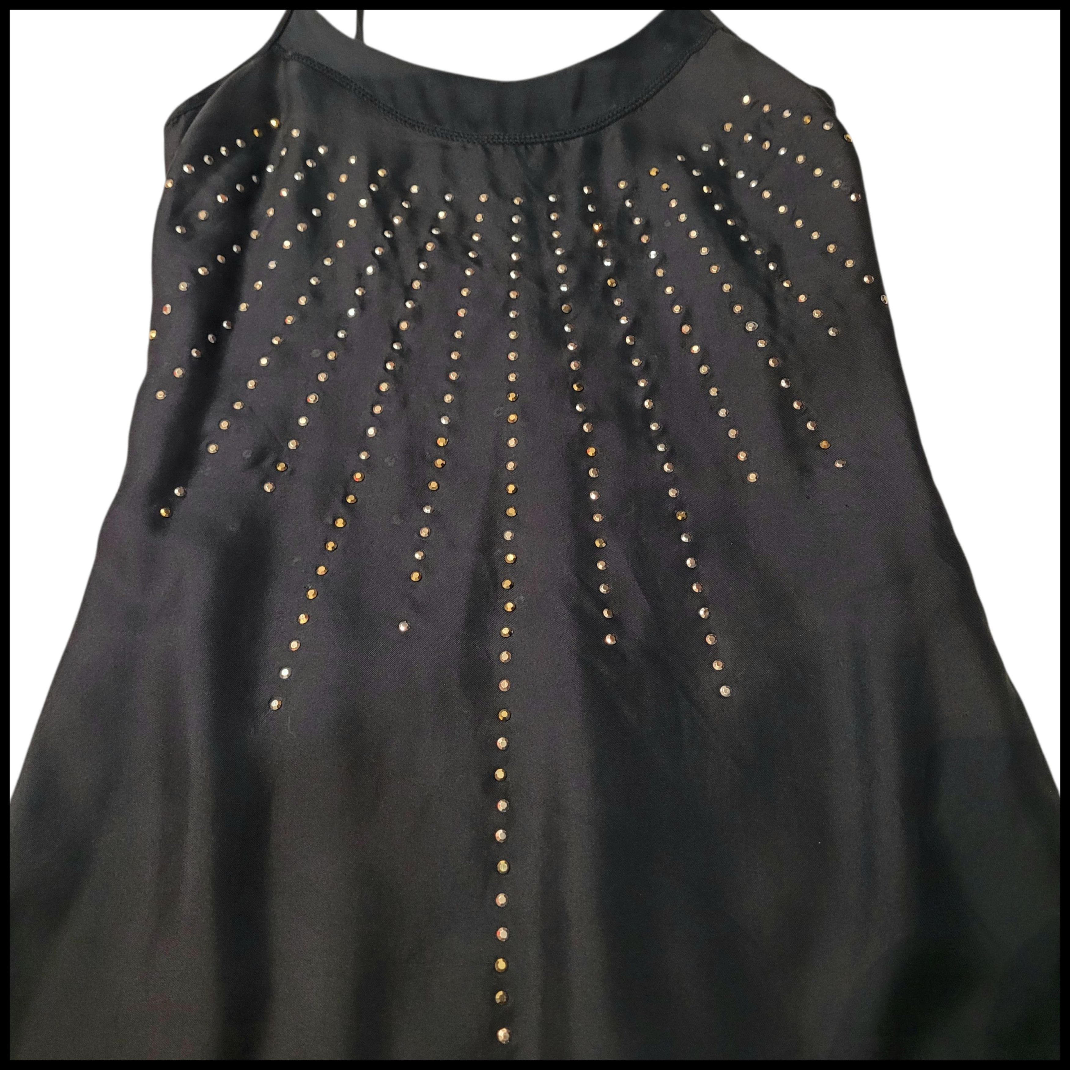 Armani Exchange Armani Exchange Women’s Silk Slip On Black Studded Dress Size XS / US 0-2 / IT 36-38 - 5 Thumbnail