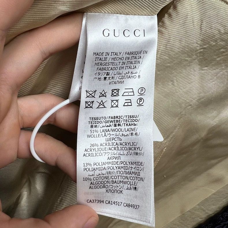 Gucci Gucci Size 38 Logo pattern jacquard V-neck small fragrance Size US XS / EU 42 / 0 - 4 Thumbnail